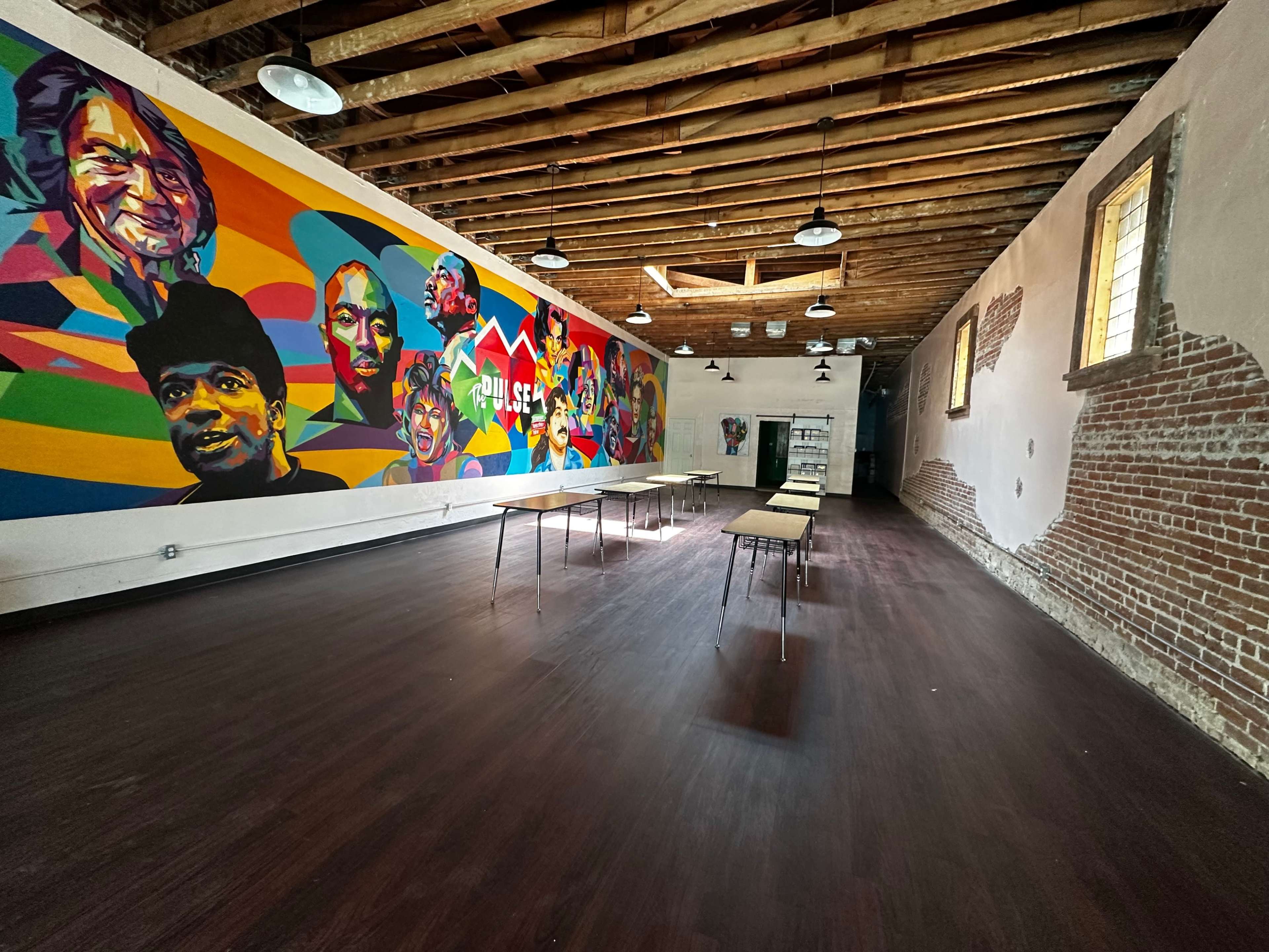 Downtown Gallery with Mural & Artistic Alleyway Image in Carousel, San Bernardino, CA