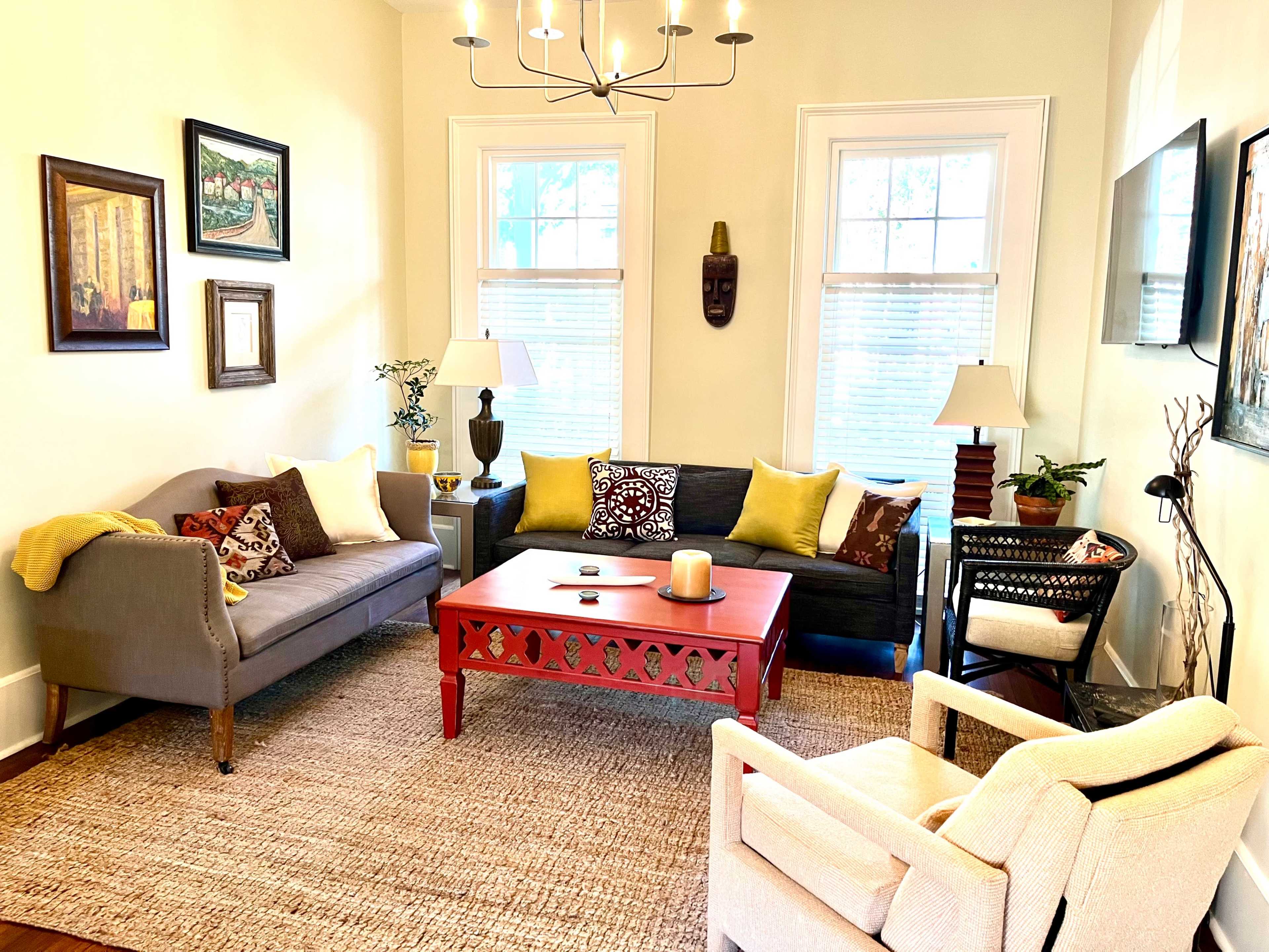 Downtown Salon Loft w Private  Brick Courtyard, Two open Porches and Garage Image in Victorian District - West, Savannah, GA