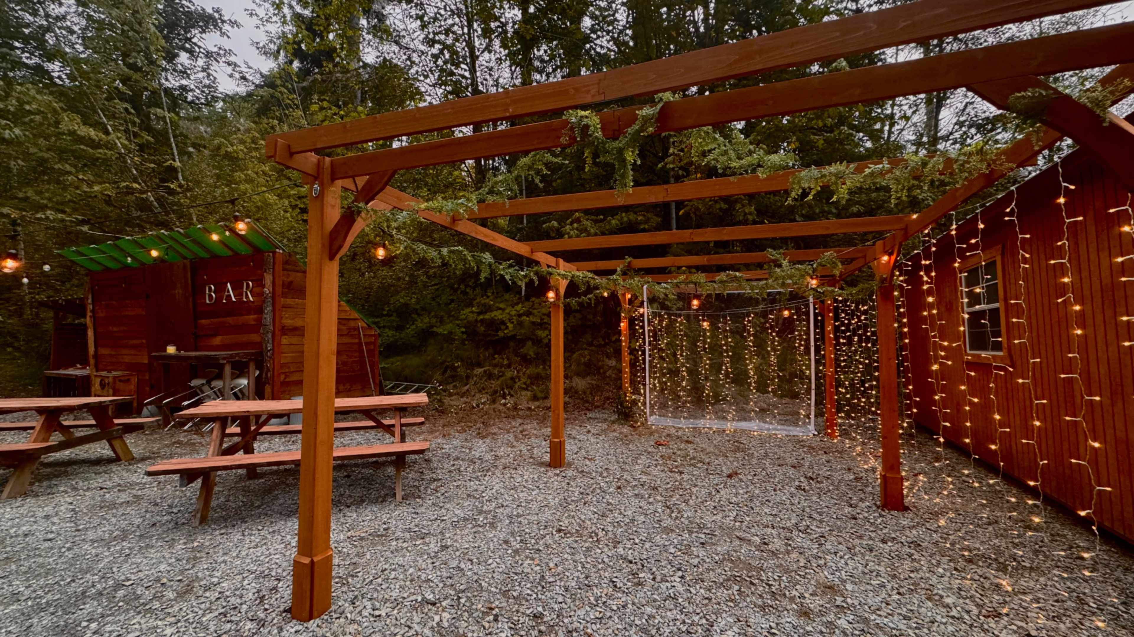 A Frame cabin on a creek Image in , Gold bar, WA