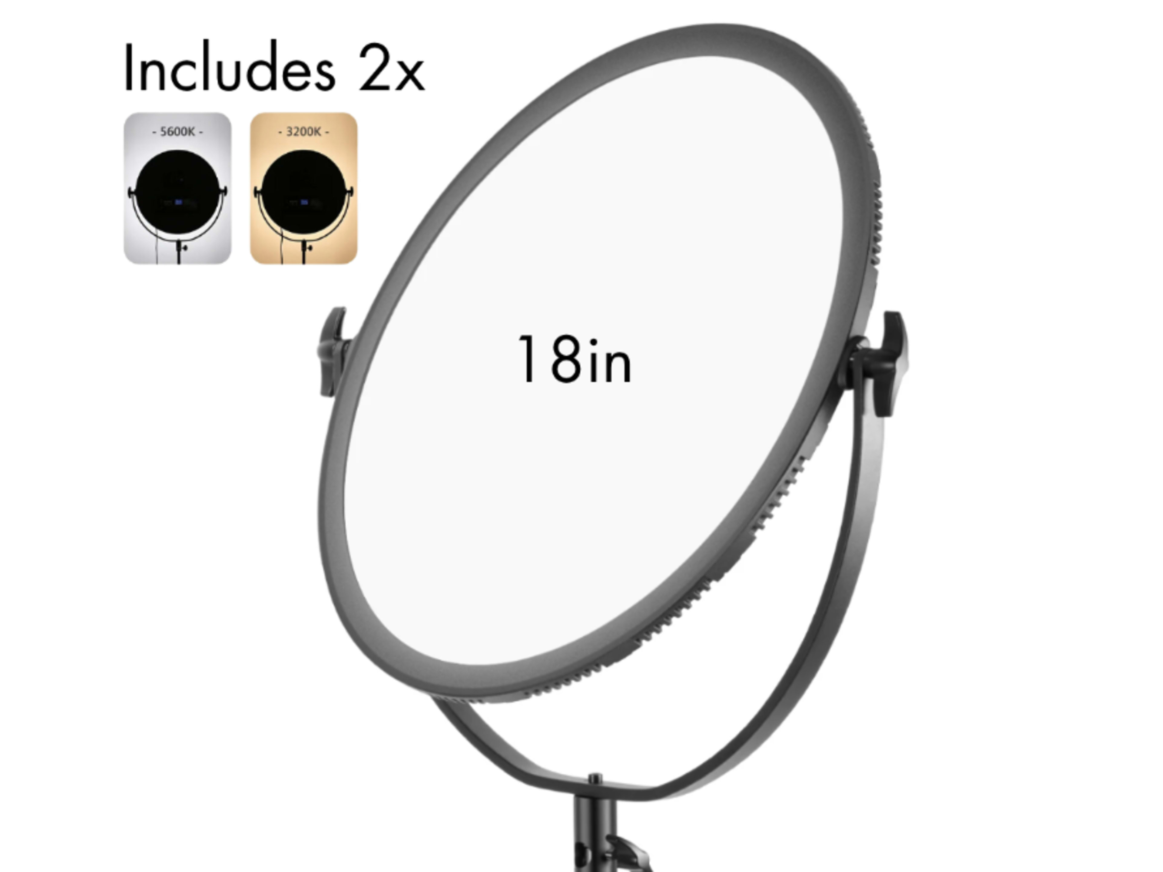 18in LED Video Light (x2)