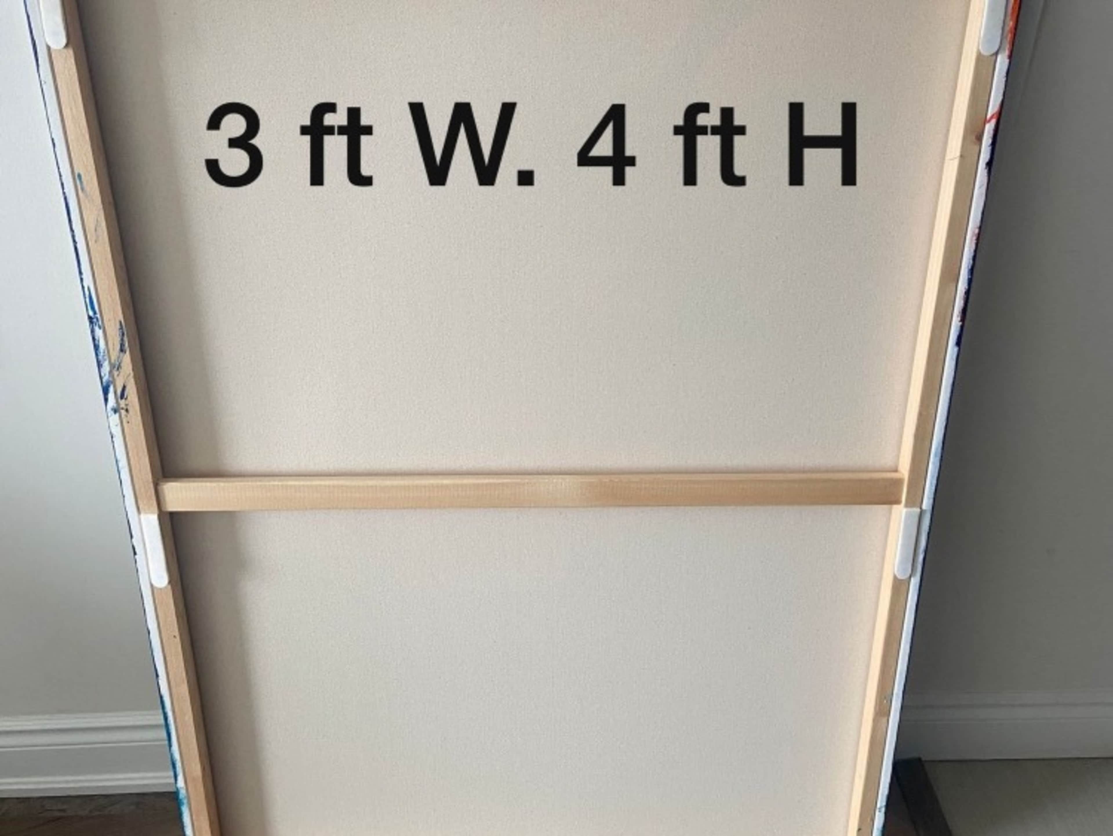 Stretched and Primed 3x4 ft Canvas Ready to Paint