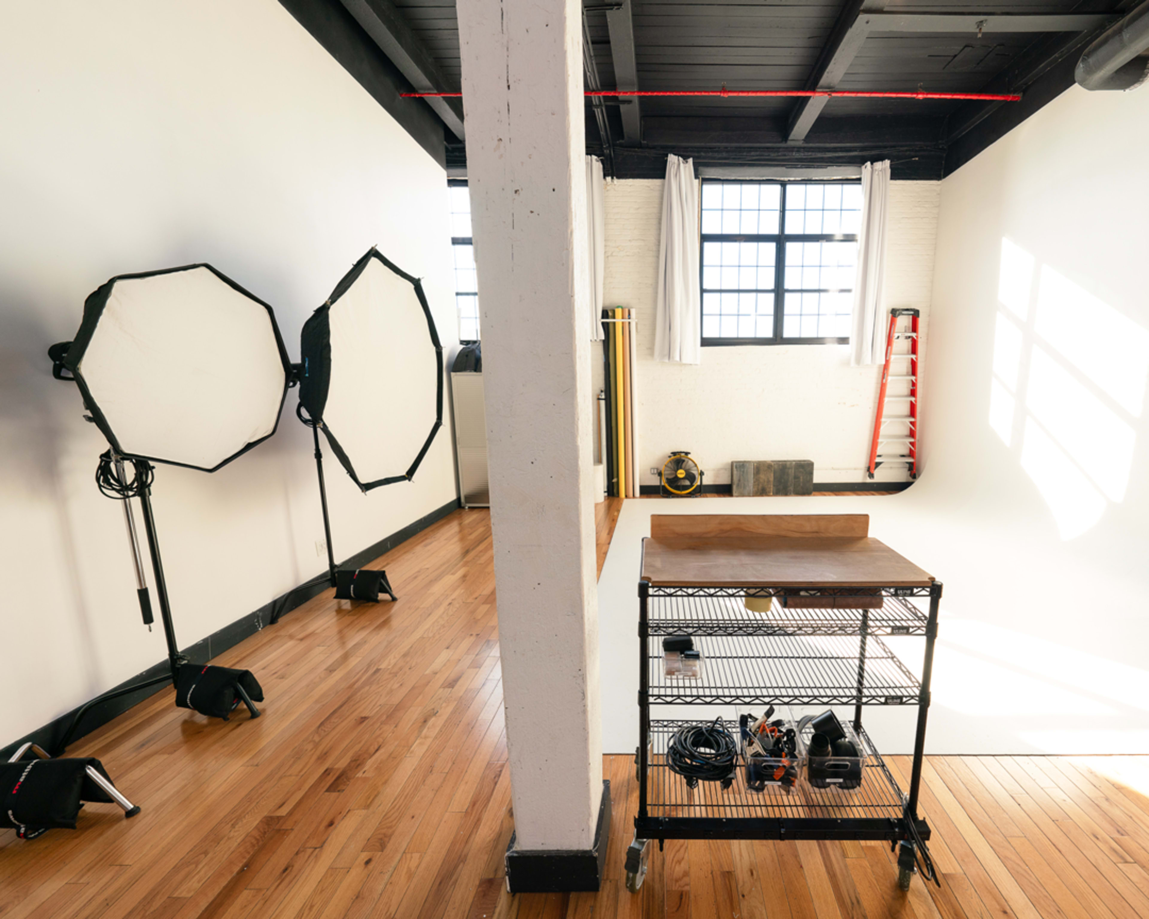 New York Loft-Style Natural Light Studio with Skylight & Cyclorama for Photo & Video Productions Image in Bushwick, Brooklyn, NY
