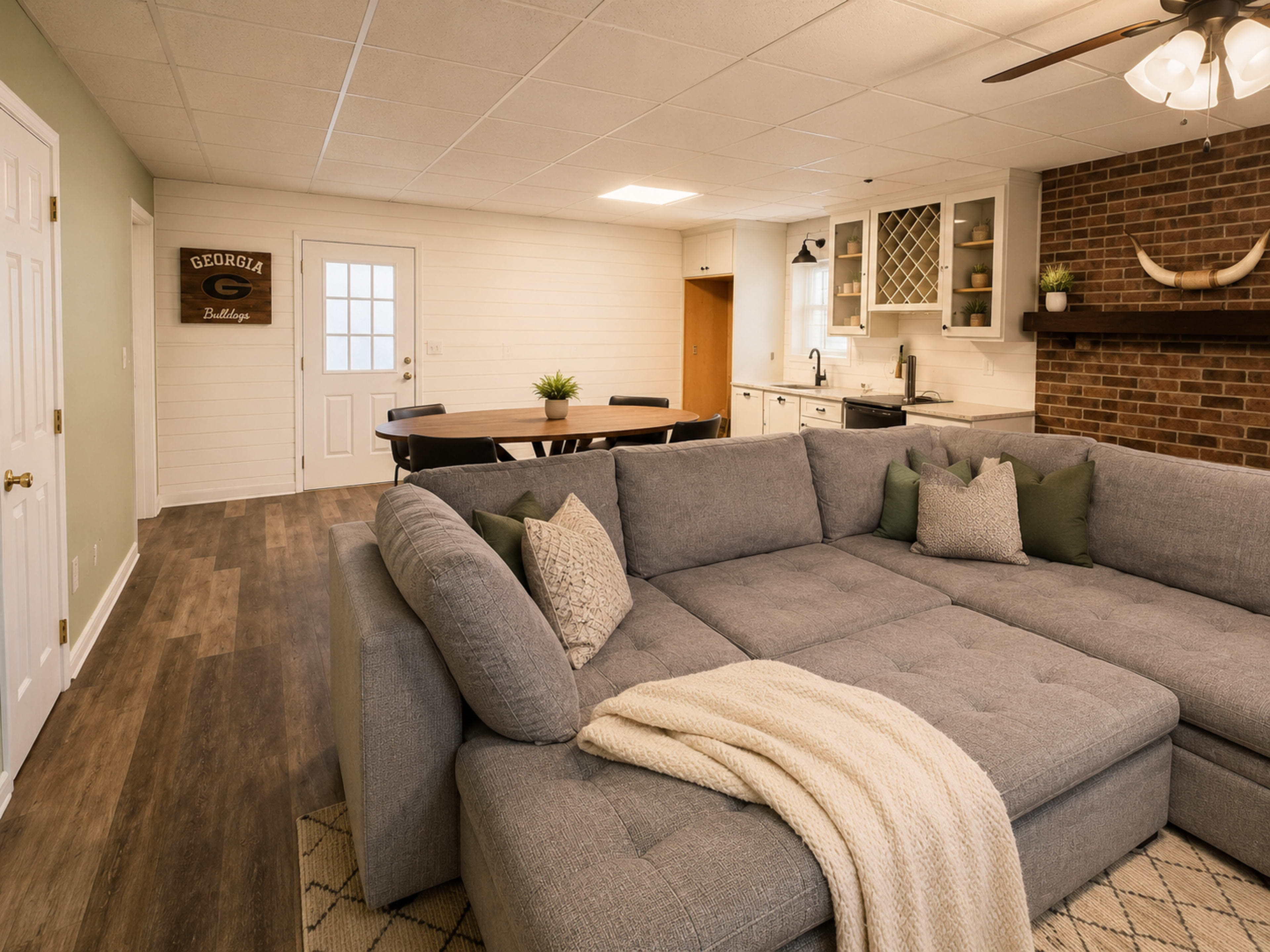 Private Wooded Farmhouse Estate | Pool Cabana, Fire Pit & 3 Acres of Seclusion Image in , Winder, GA