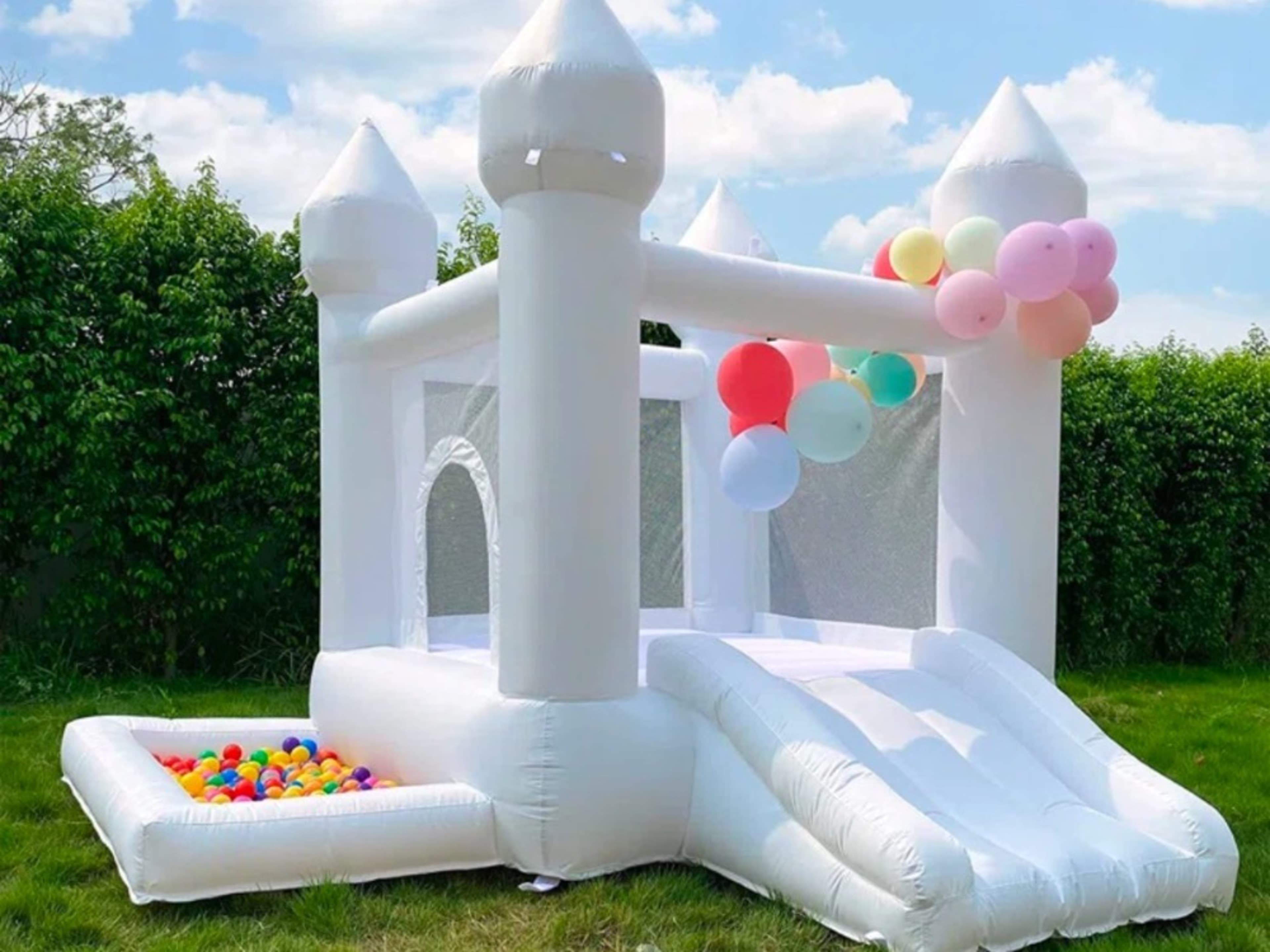 White Bouncy Castle 