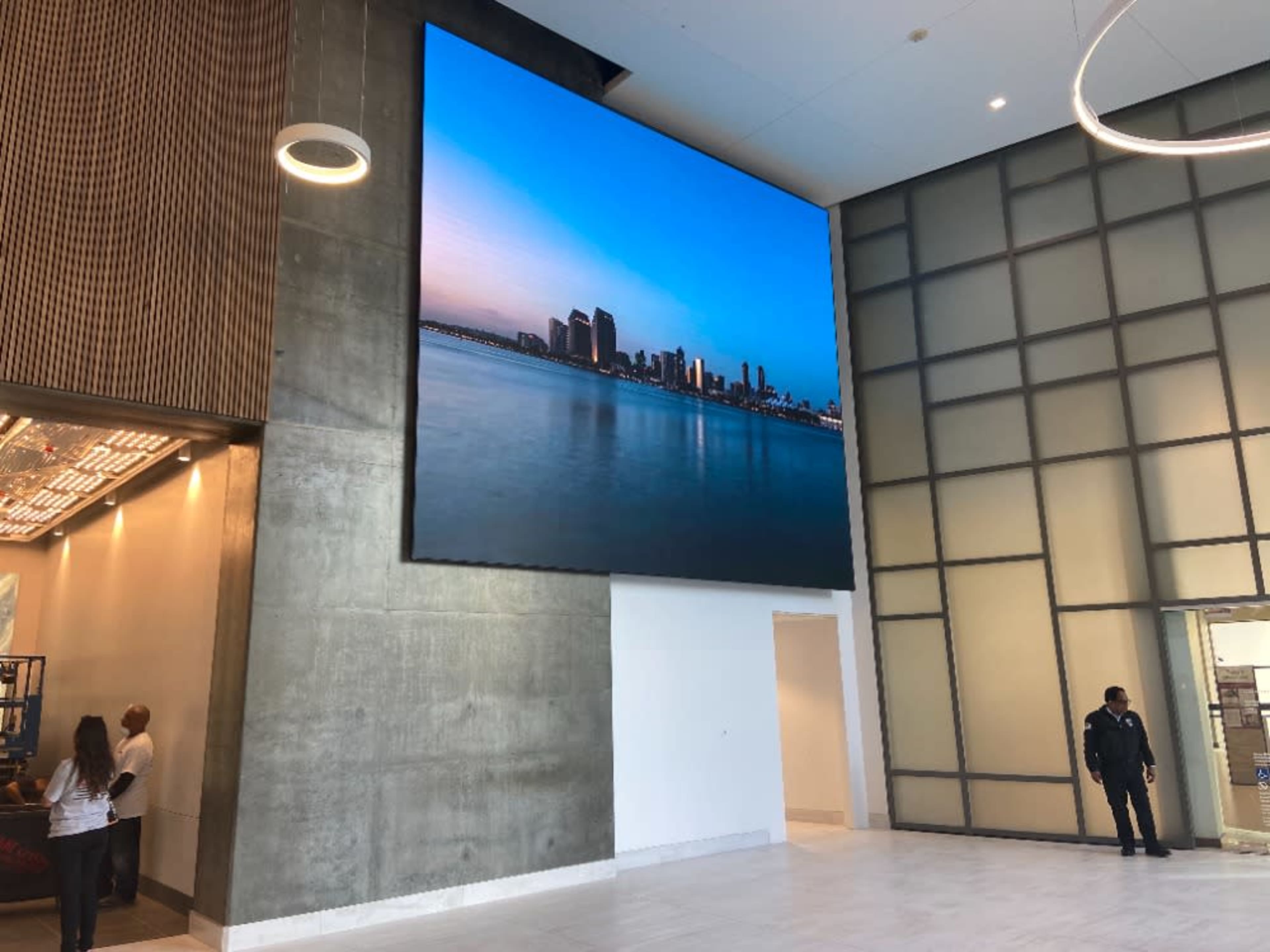 20 x 15 ft LED Lobby Screen  -  Logo 