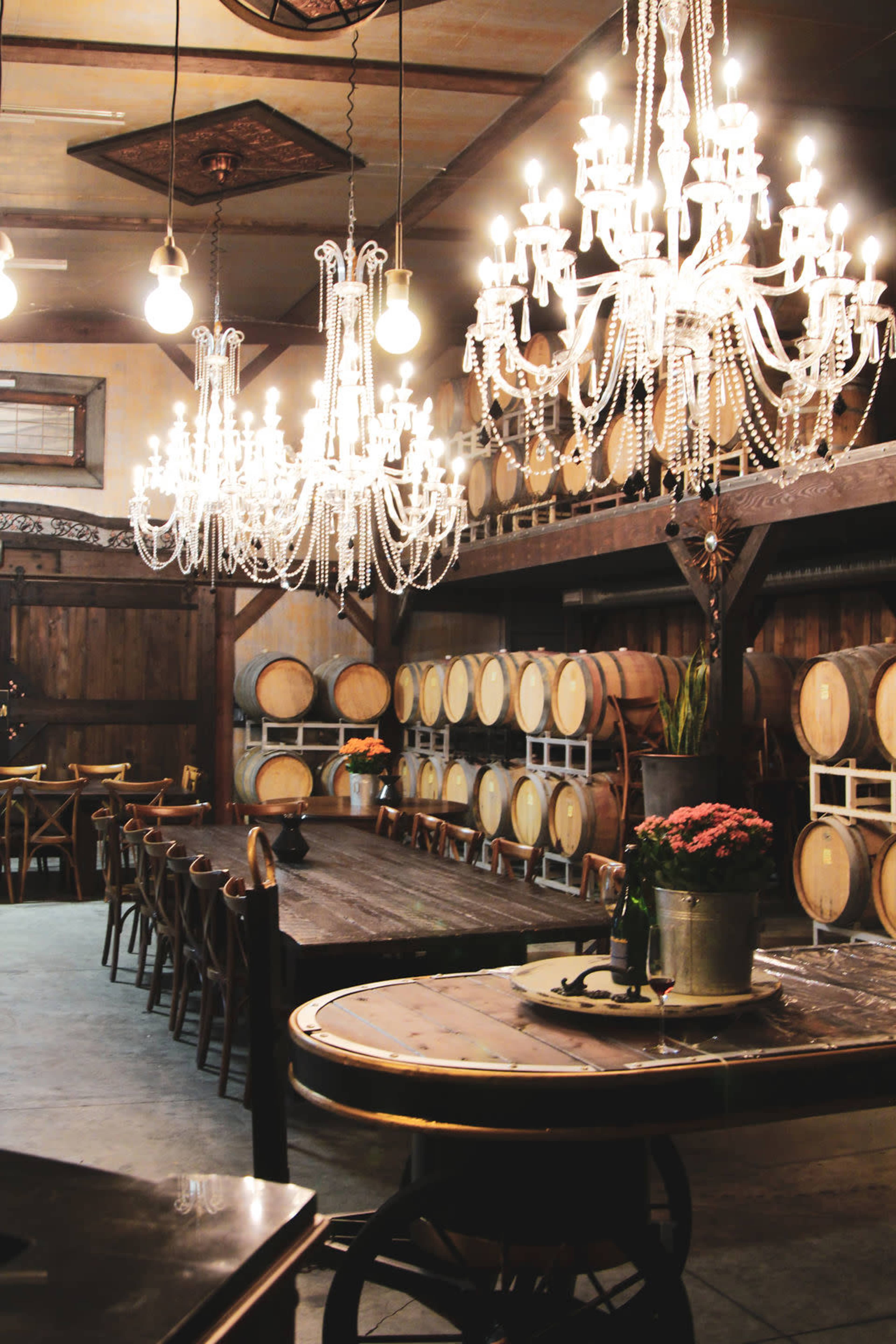 Seaside Pearl’s baronial style Barrel Room Image in Bradner, Abbotsford, BC