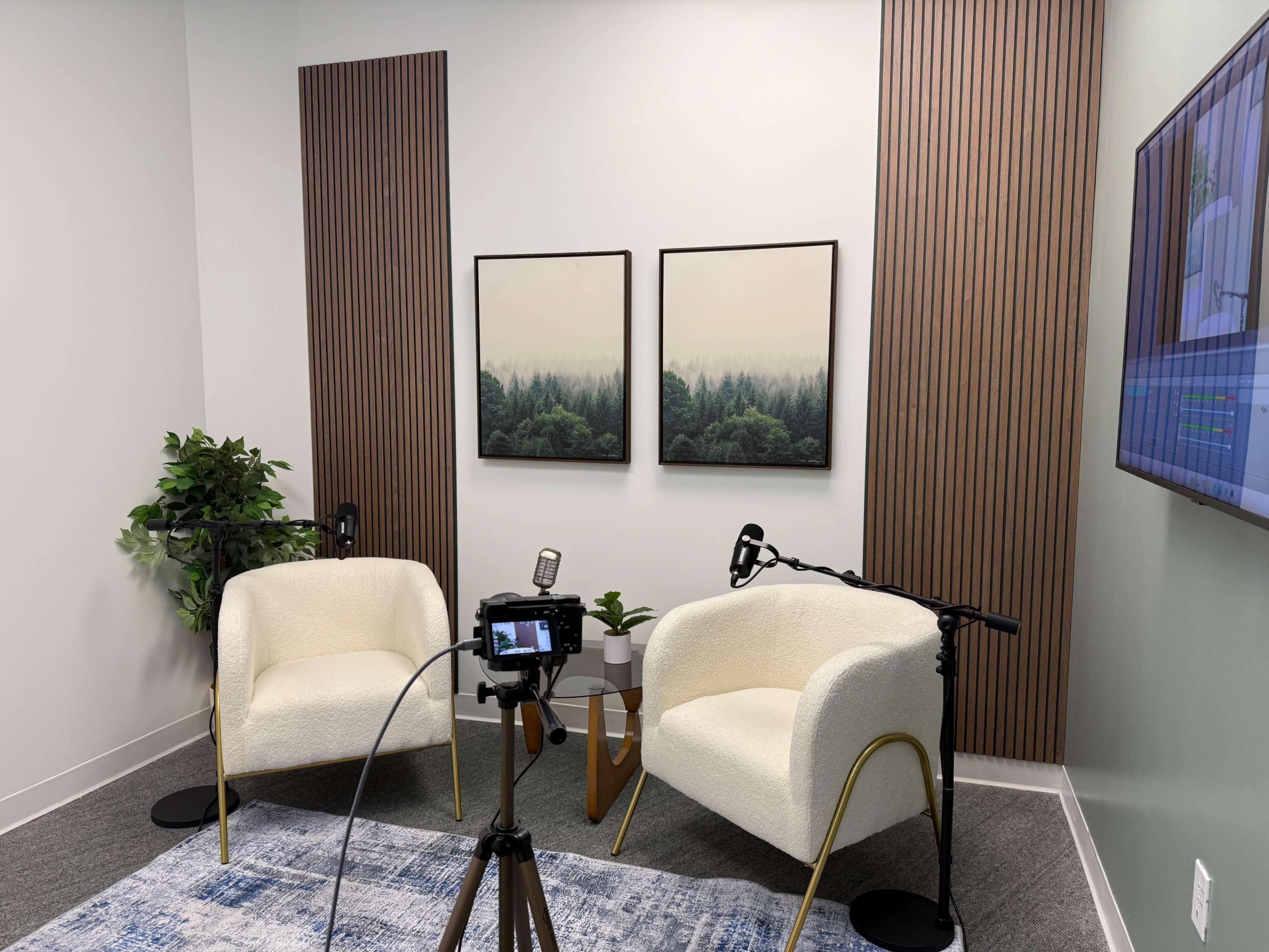 Downtown Fort Worth Podcast Studio - 2 Cameras Image in Sundance Square, Fort Worth, TX