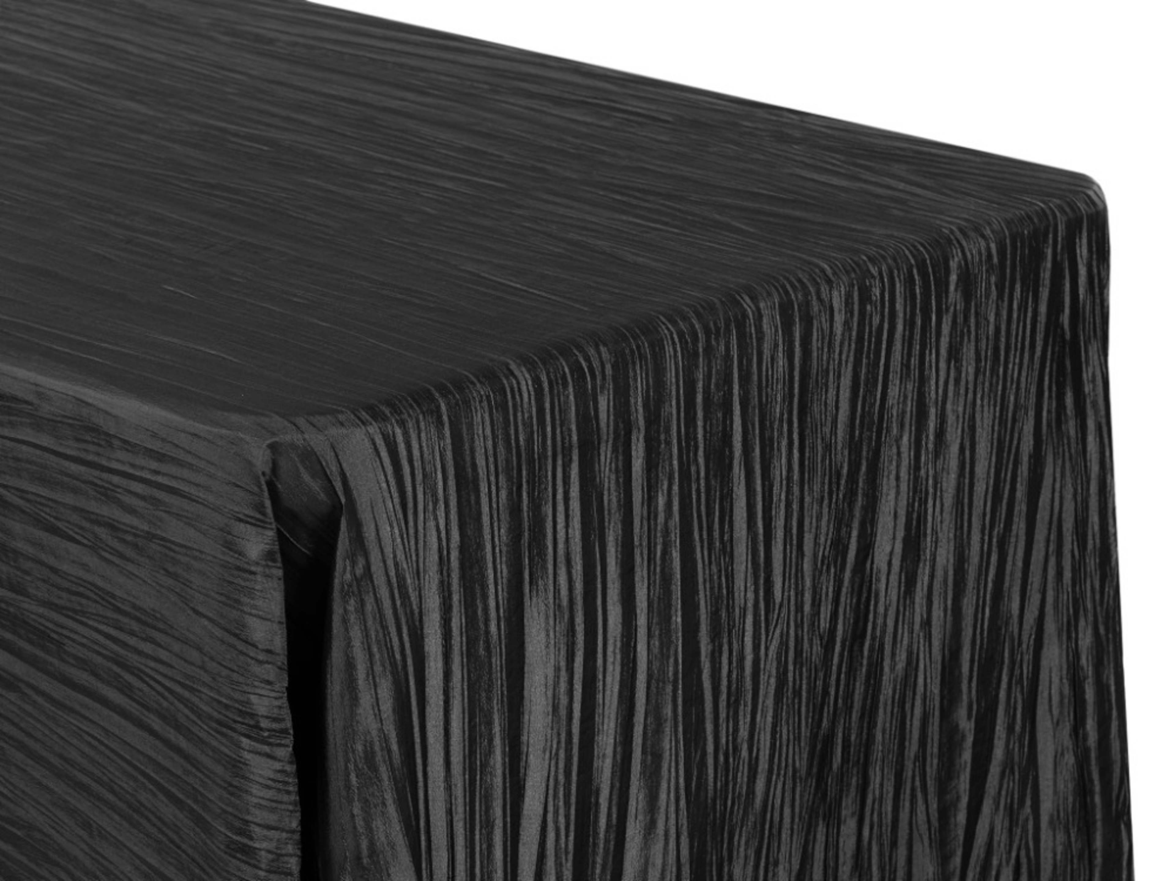 Elegant Taffeta Tablecloth - Deep Black