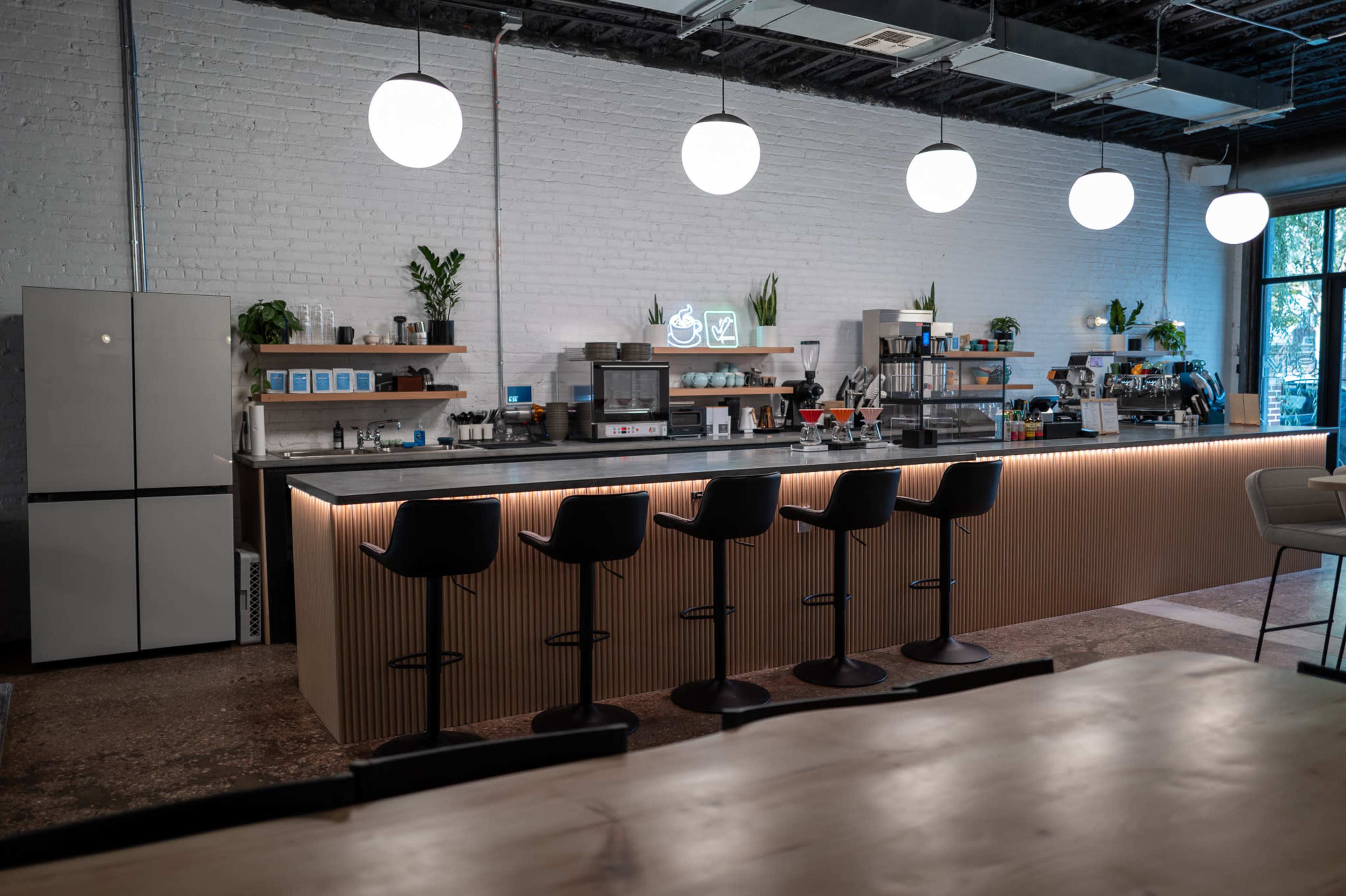 Modern Coffee Shop & Production Space Image in Greenpoint, Brooklyn, NY