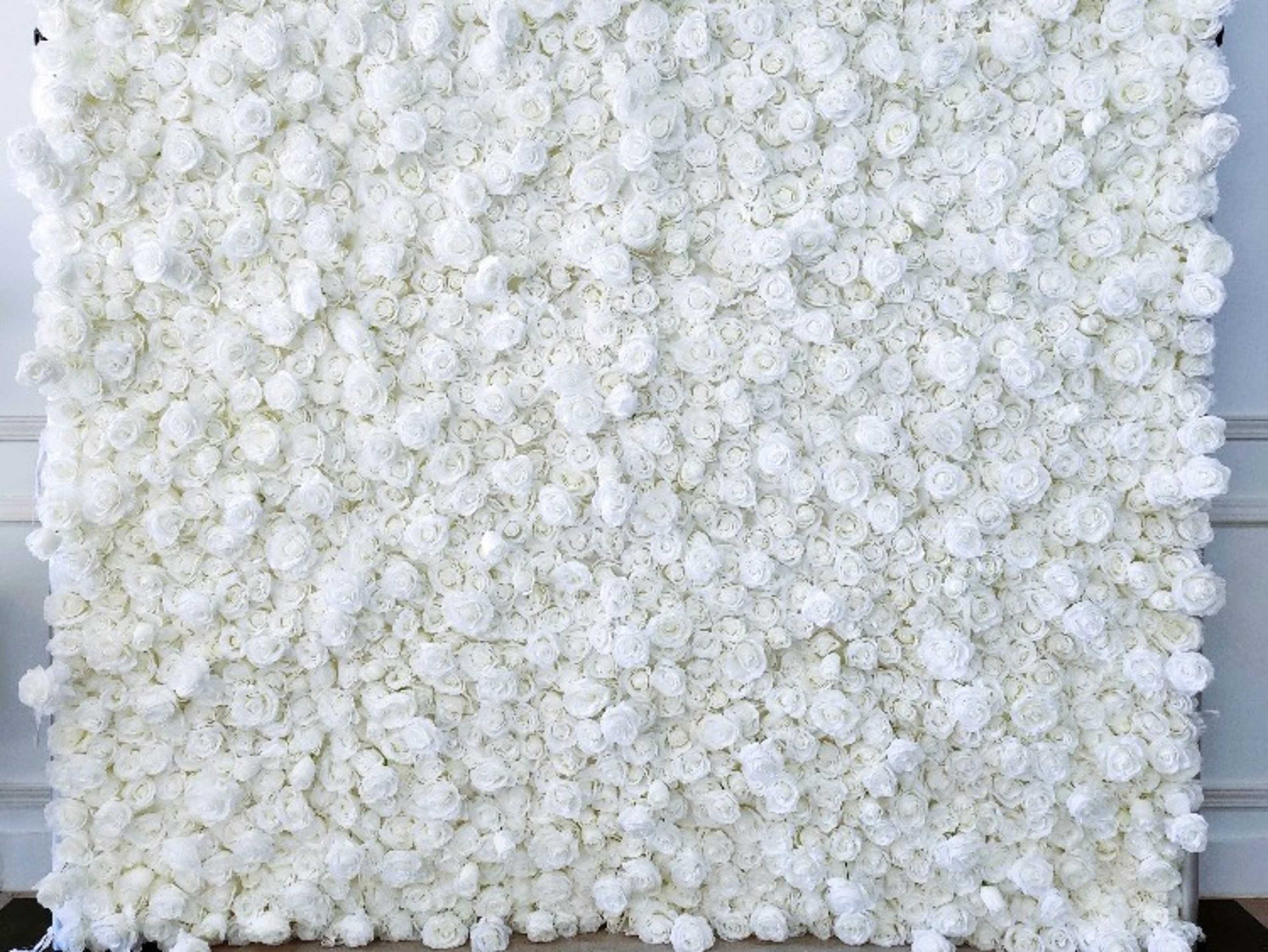 White Flower Wall