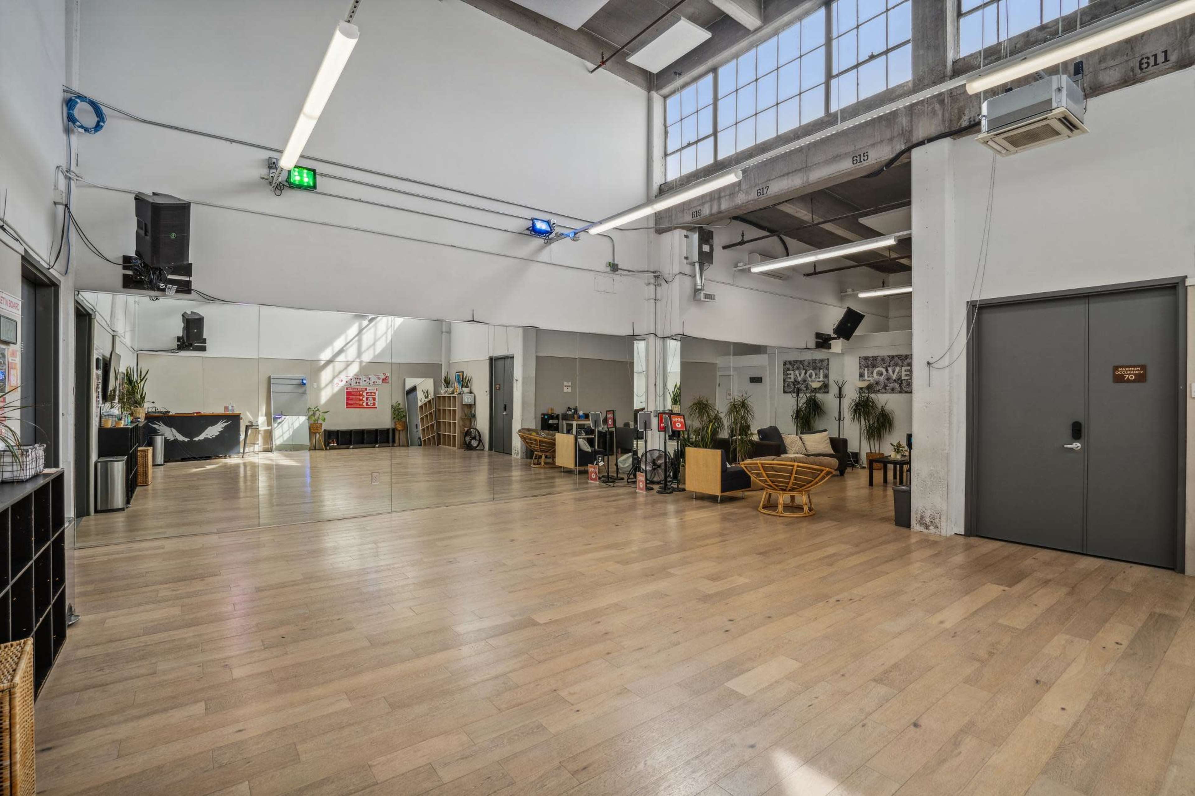 Dynamic dance studio with wall mirrors, sound system, and more! Image in Jingletown, Oakland, CA
