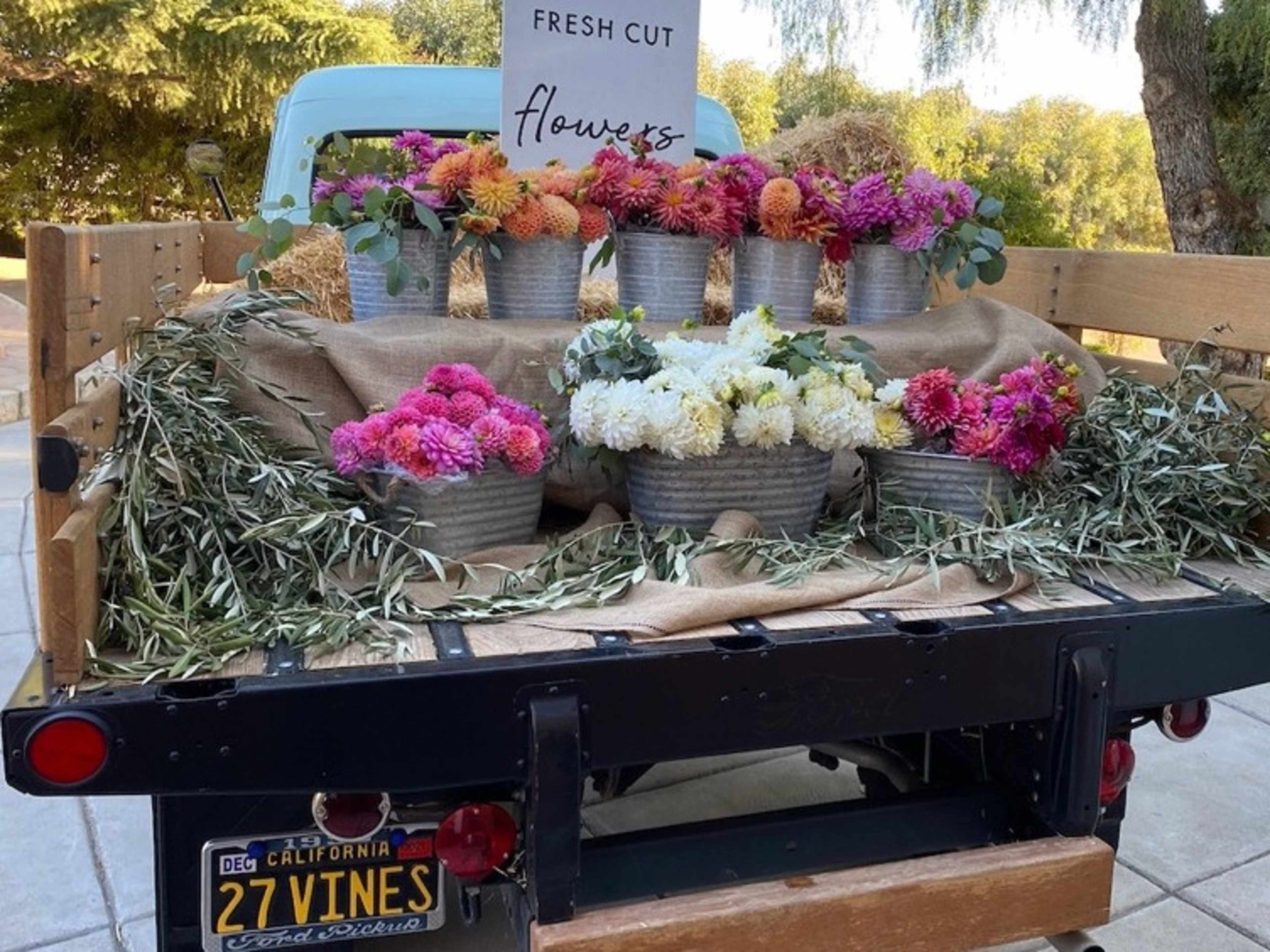 Truck Full of Fresh Cut Flowers