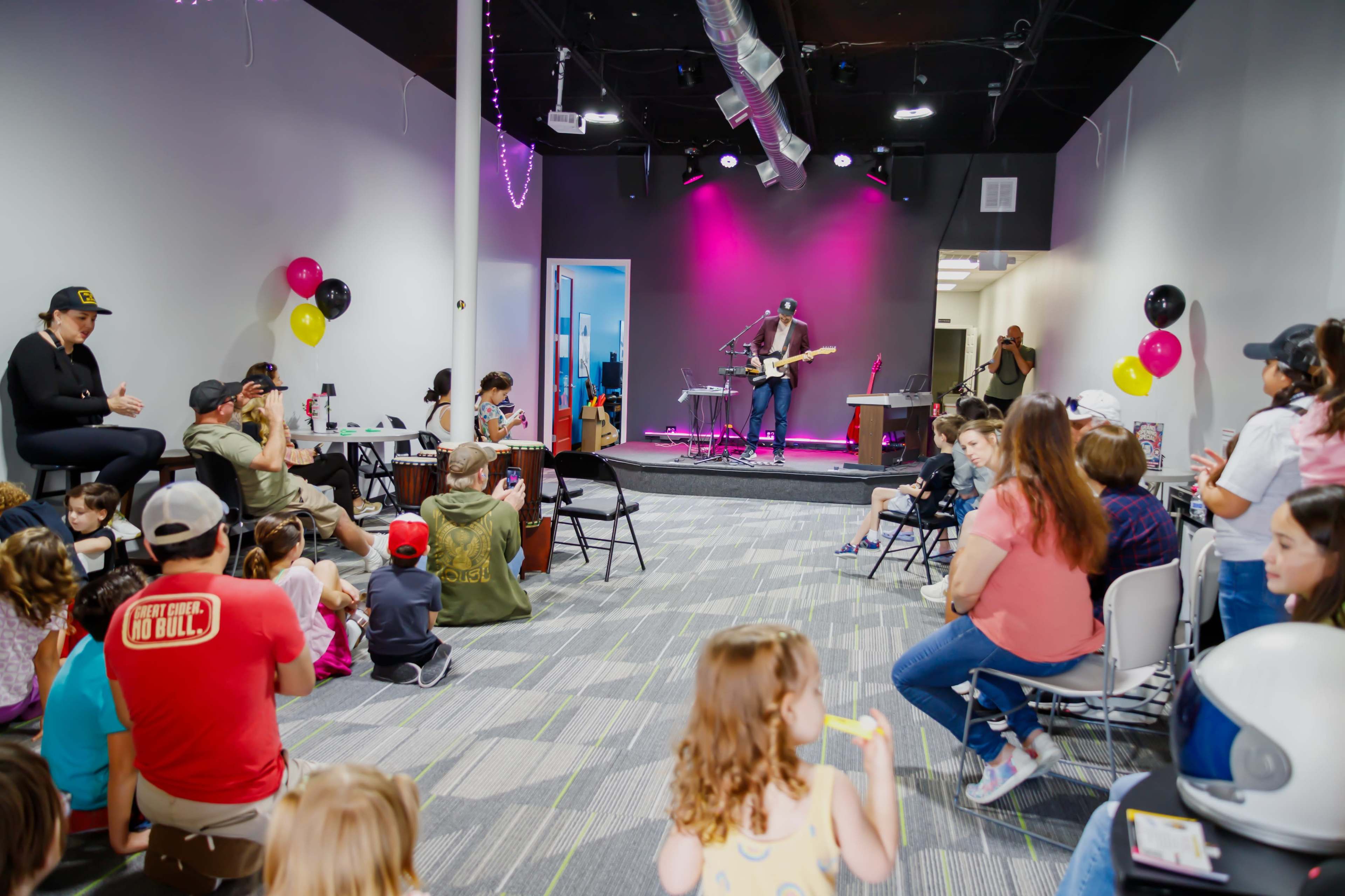 Comfortable Modern Meeting Hall with Stage and Video Capability Image in Heritage Park, Friendswood, TX