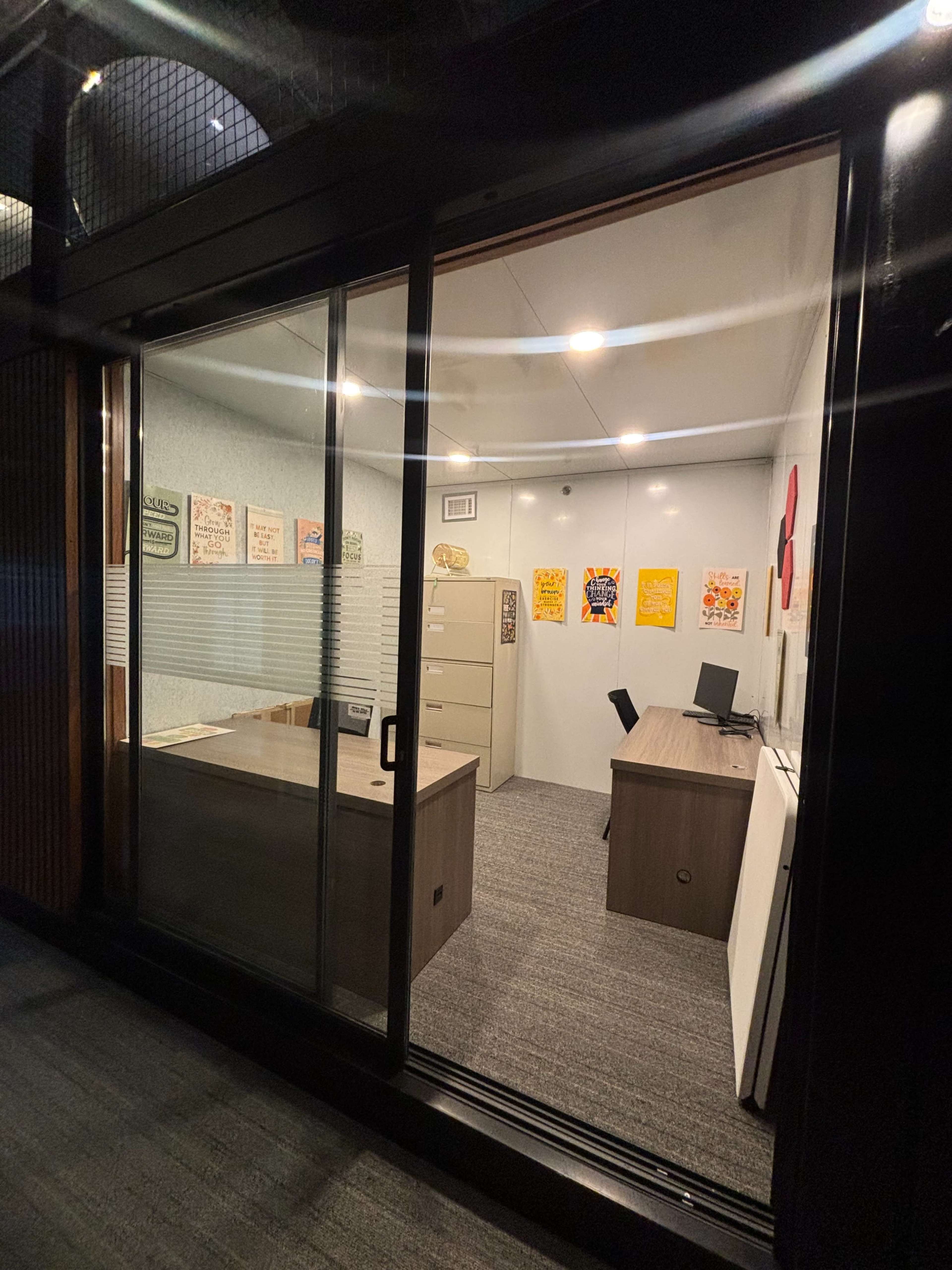 Private Shipping Container Style Office with Whiteboard Walls Image in Girvin, Jacksonville, FL