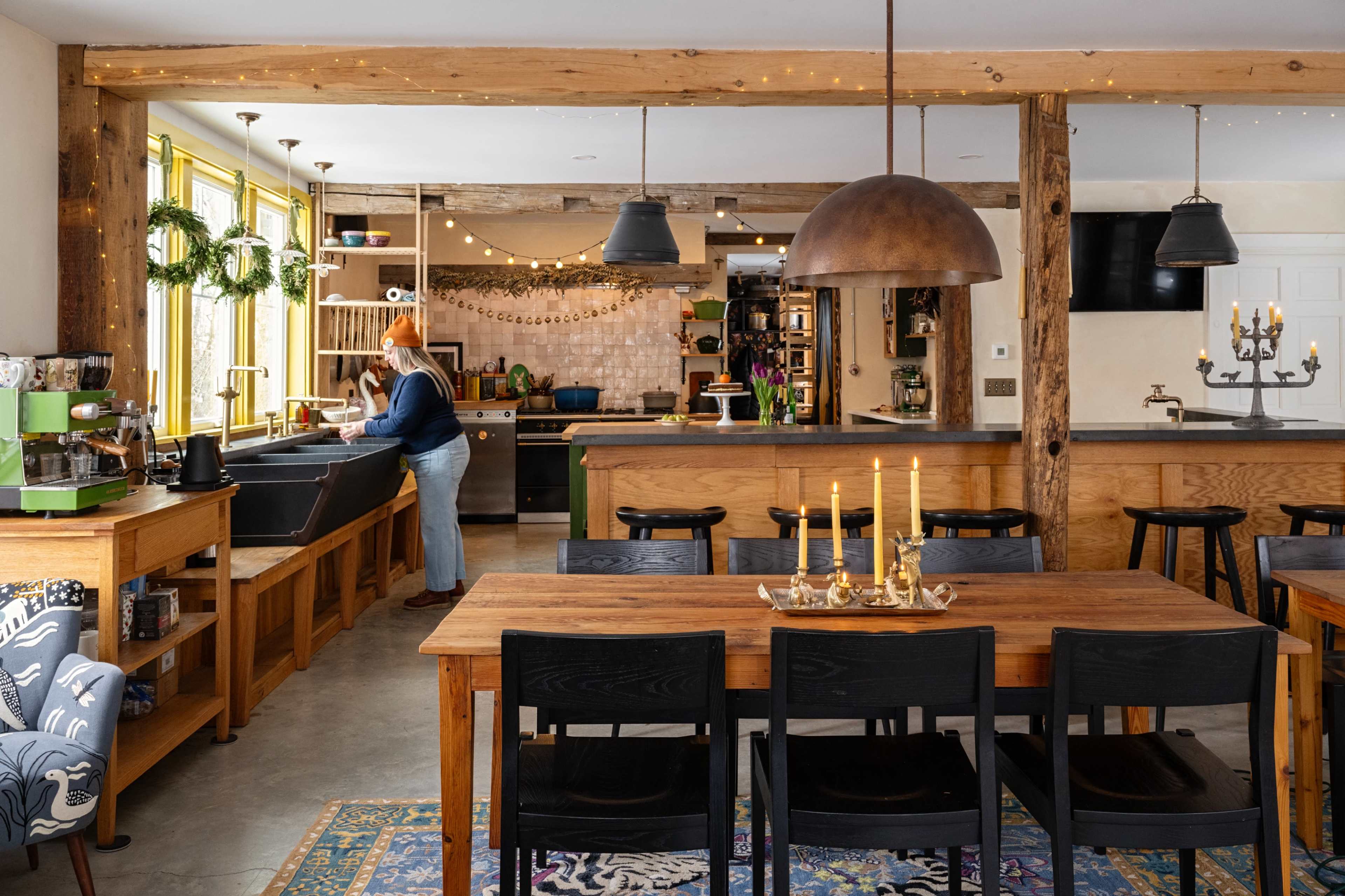 Country setting, Upscale commercial kitchen with lounge Image in New Gloucester, New Gloucester, ME
