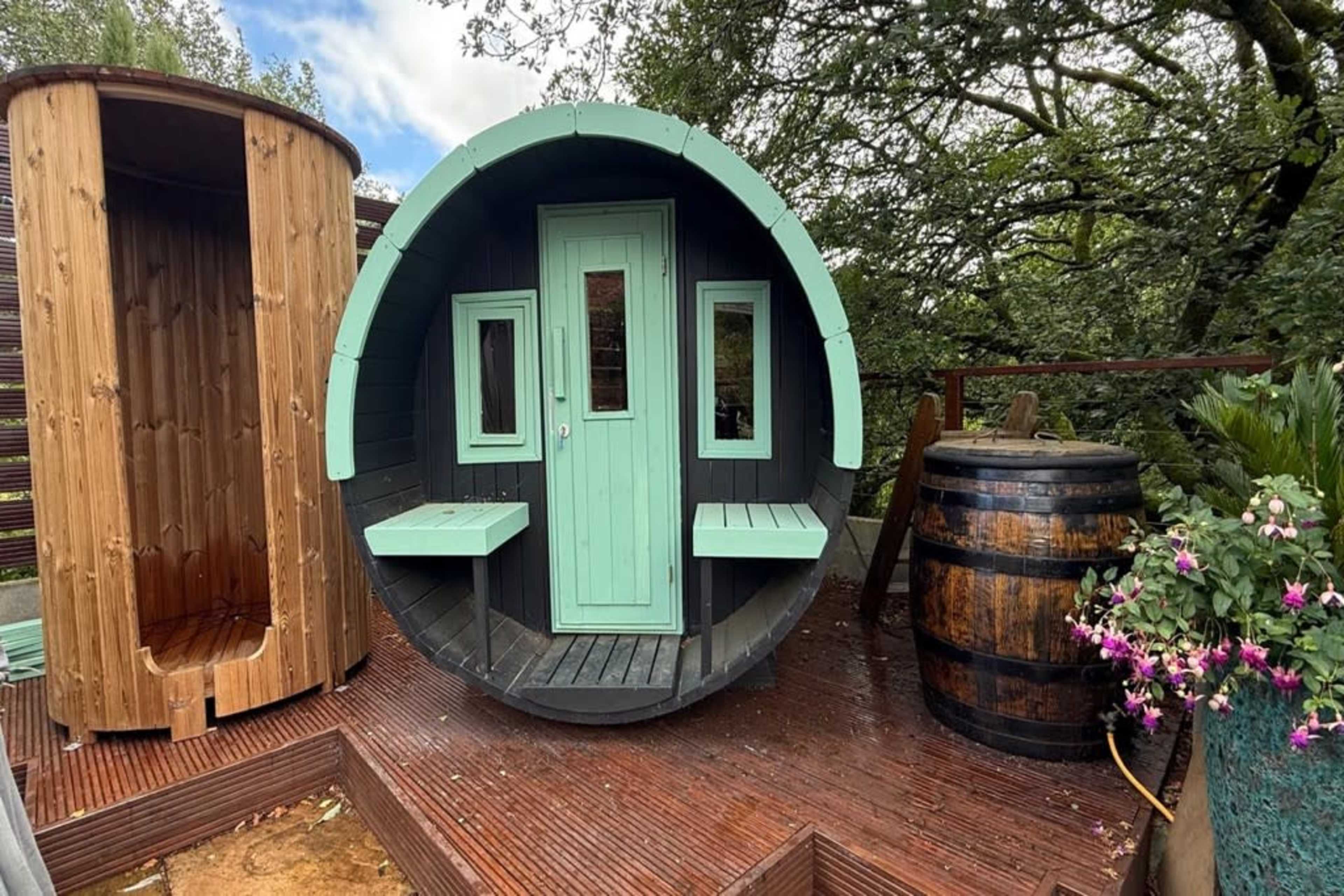 Woodland Wellness Retreat with Heated Pool, Sauna, Bar, Pilates Studio & Treatment Room Image in Blaenavon, Blaenavon, WLS