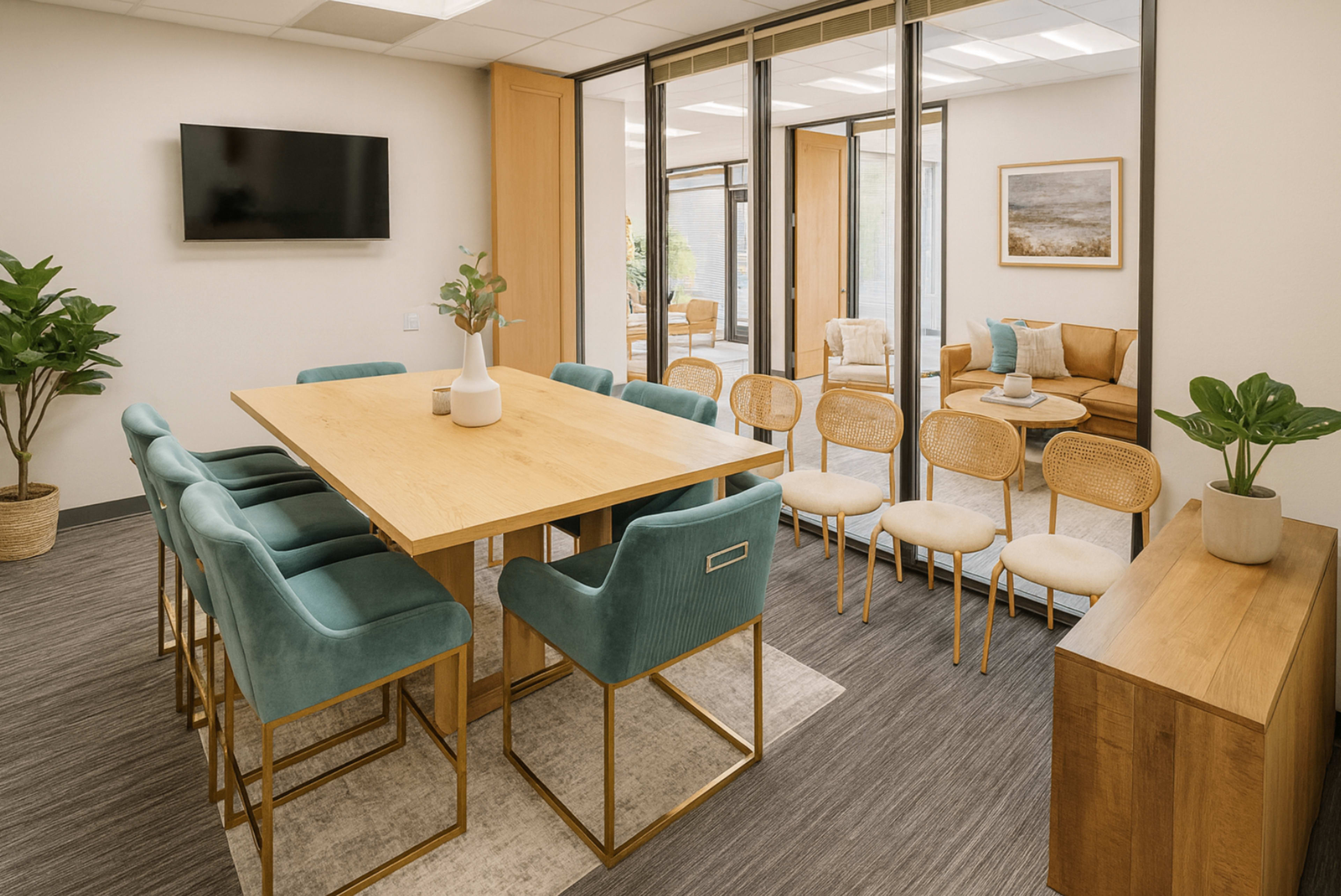 Airy Coastal Workspace in Carlsbad with Warm Natural Light Image in Carlsbad, Carlsbad, CA