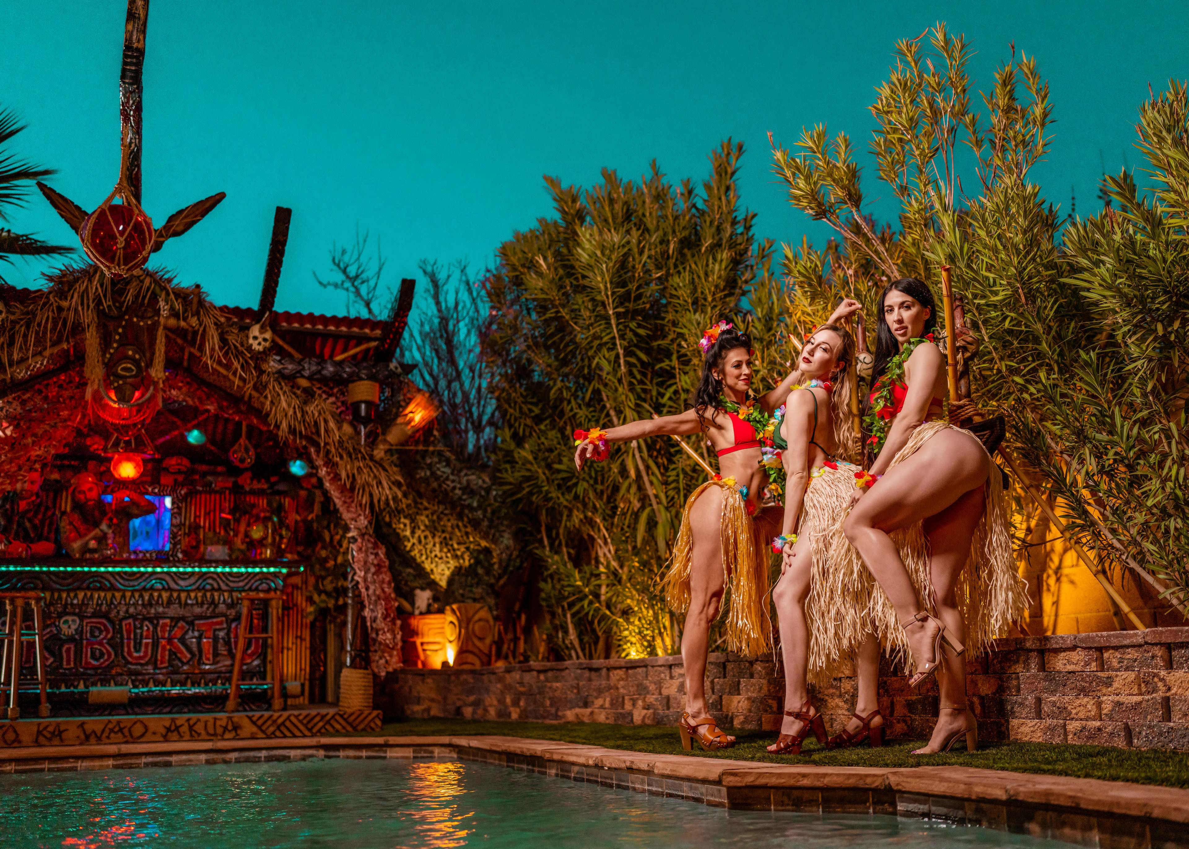 Unique Jungle-Adventure Tiki bar, pool and 1966 Chevy El Camino Image in North Las Vegas, North Las Vegas, NV