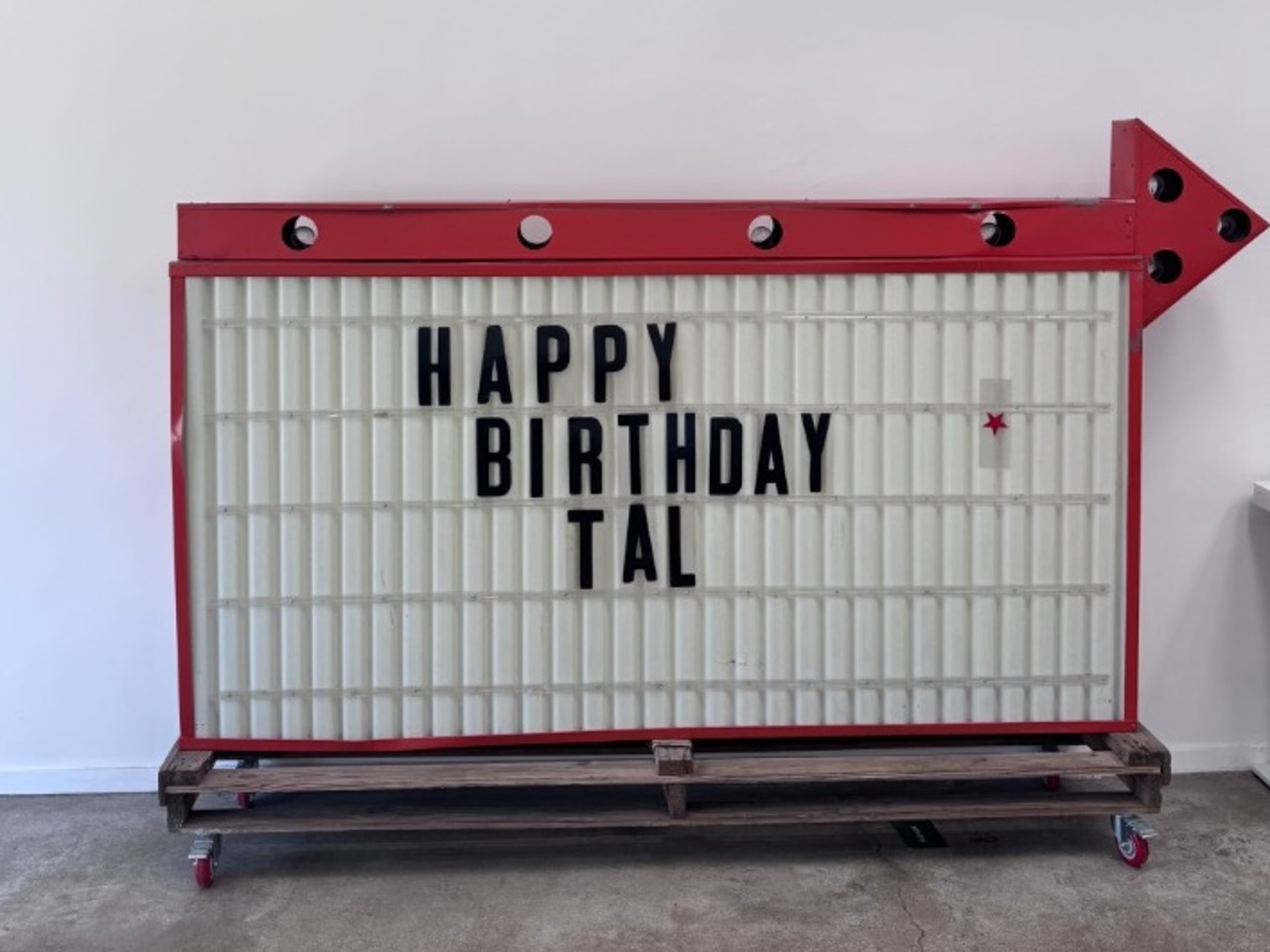 Mobile Marquee Sign - customizable lettering 