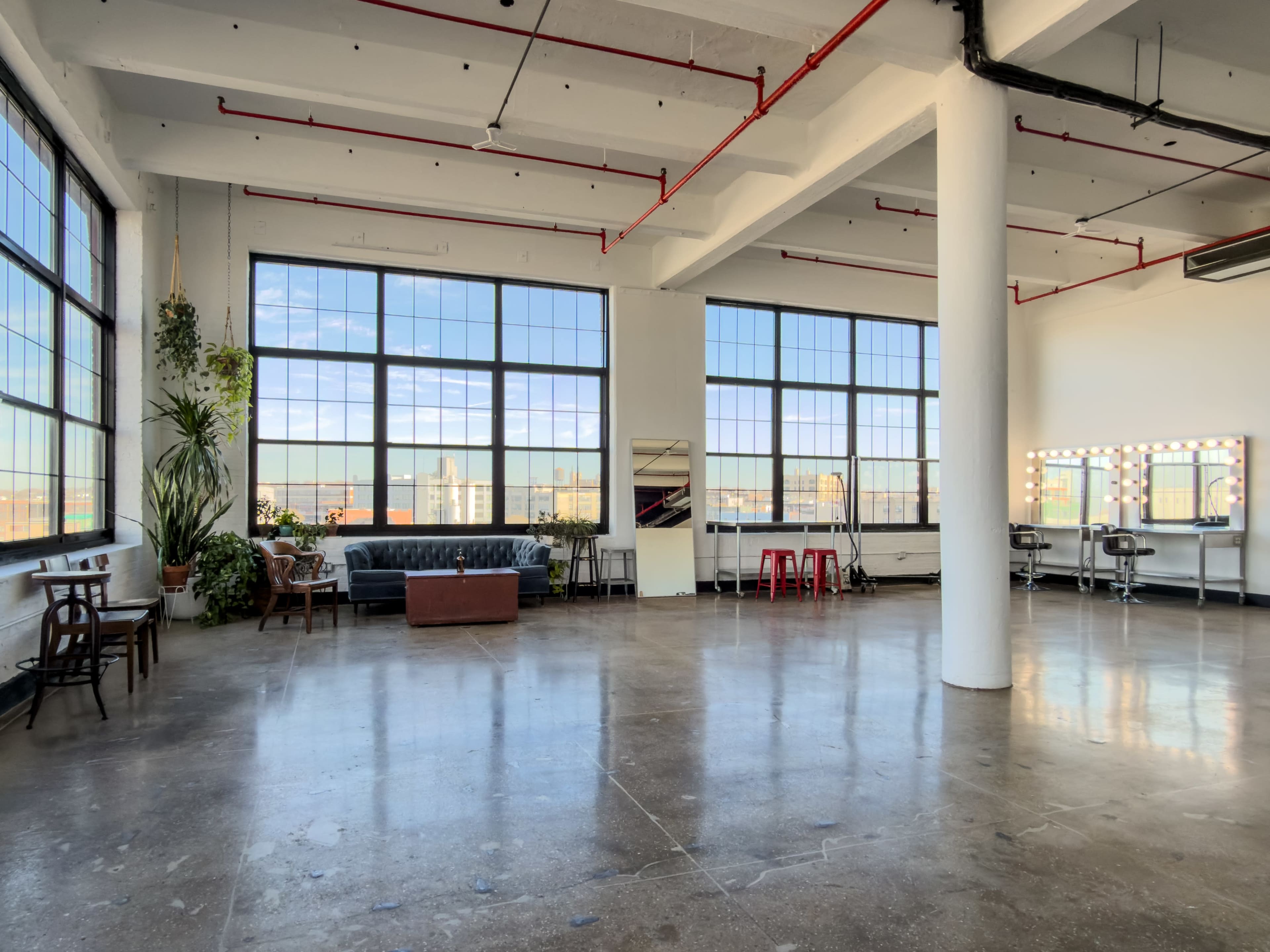 North Light Photo Studio With Huge Windows Image in Bushwick, Brooklyn, NY