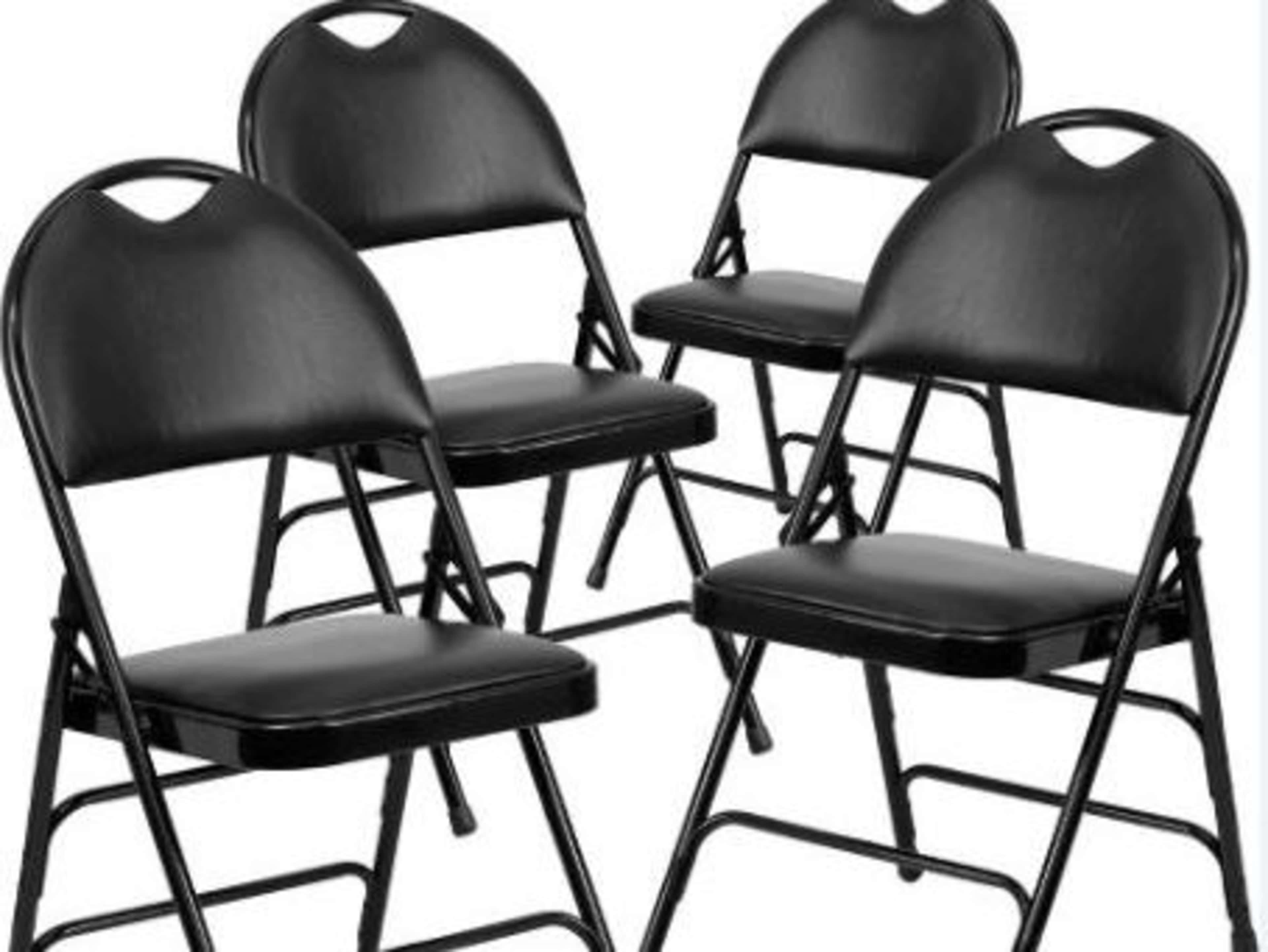 Folding Chairs (black) (4x)