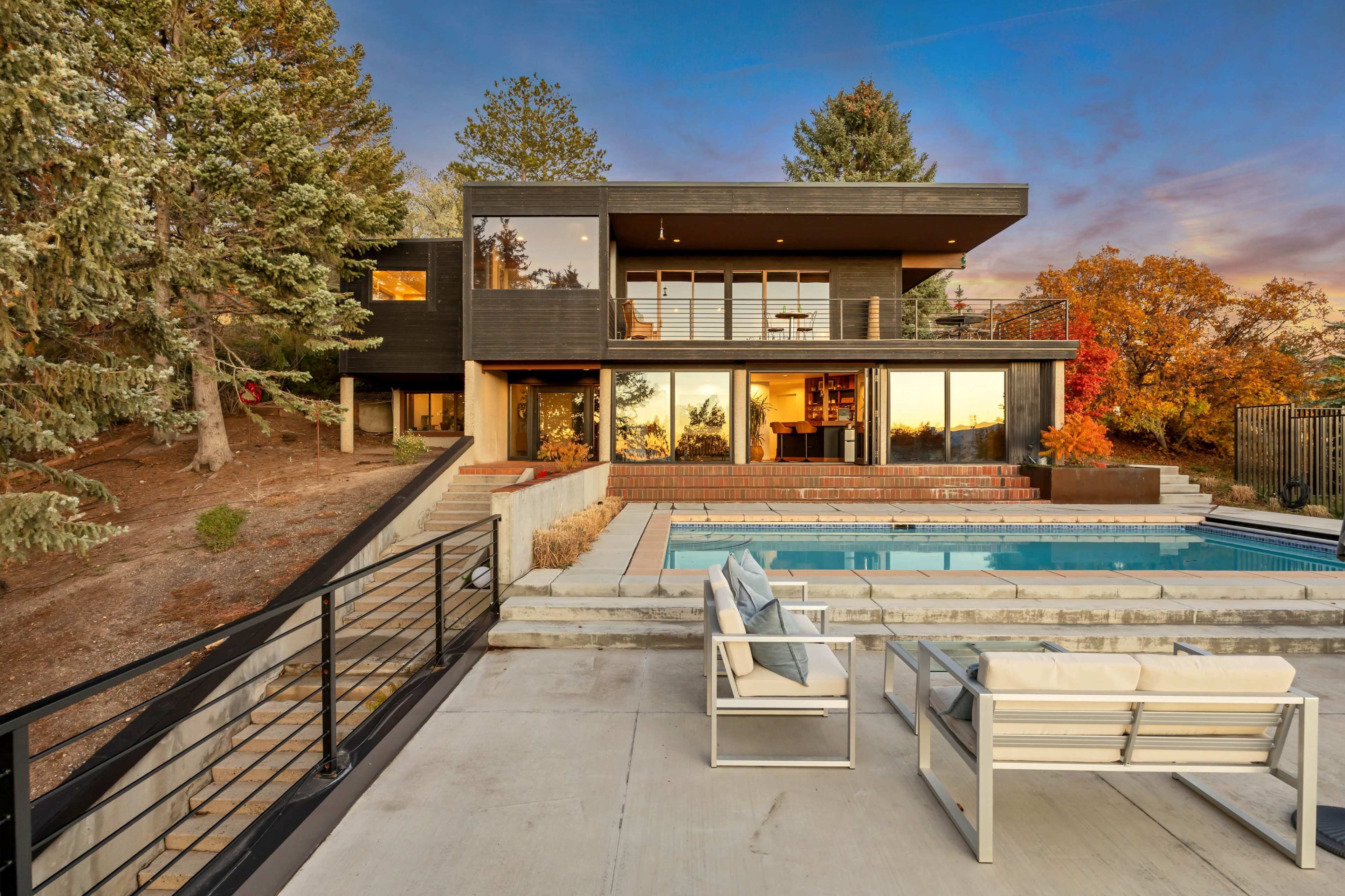 The LOOKOUT: Mid-Century  with Skyline Views + Pool + Hot-tub + Bar Image in The Avenues, Salt Lake City, UT
