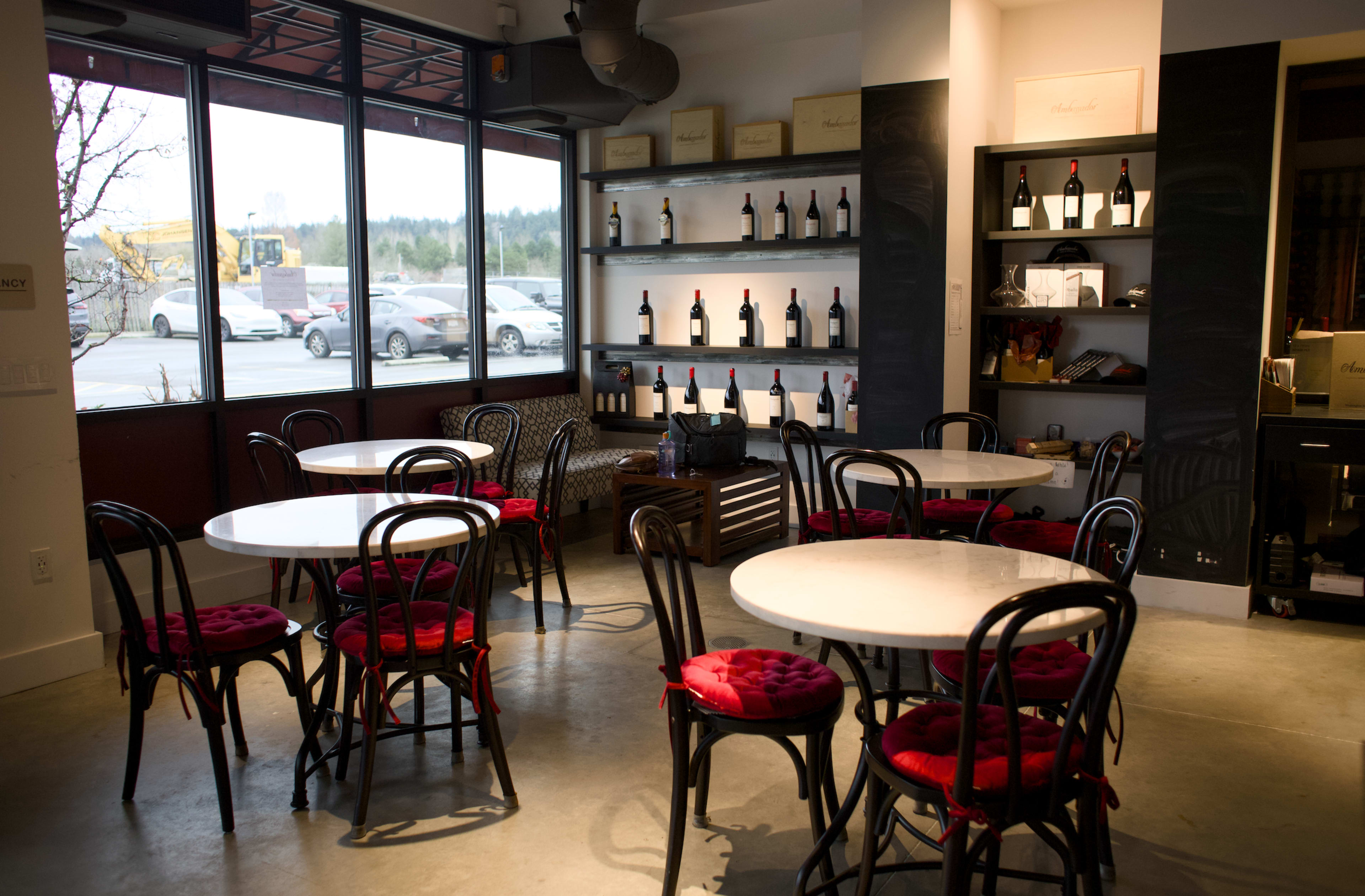 Modern Tasting Room in Woodin Creek Image in Town Center, Woodinville, WA