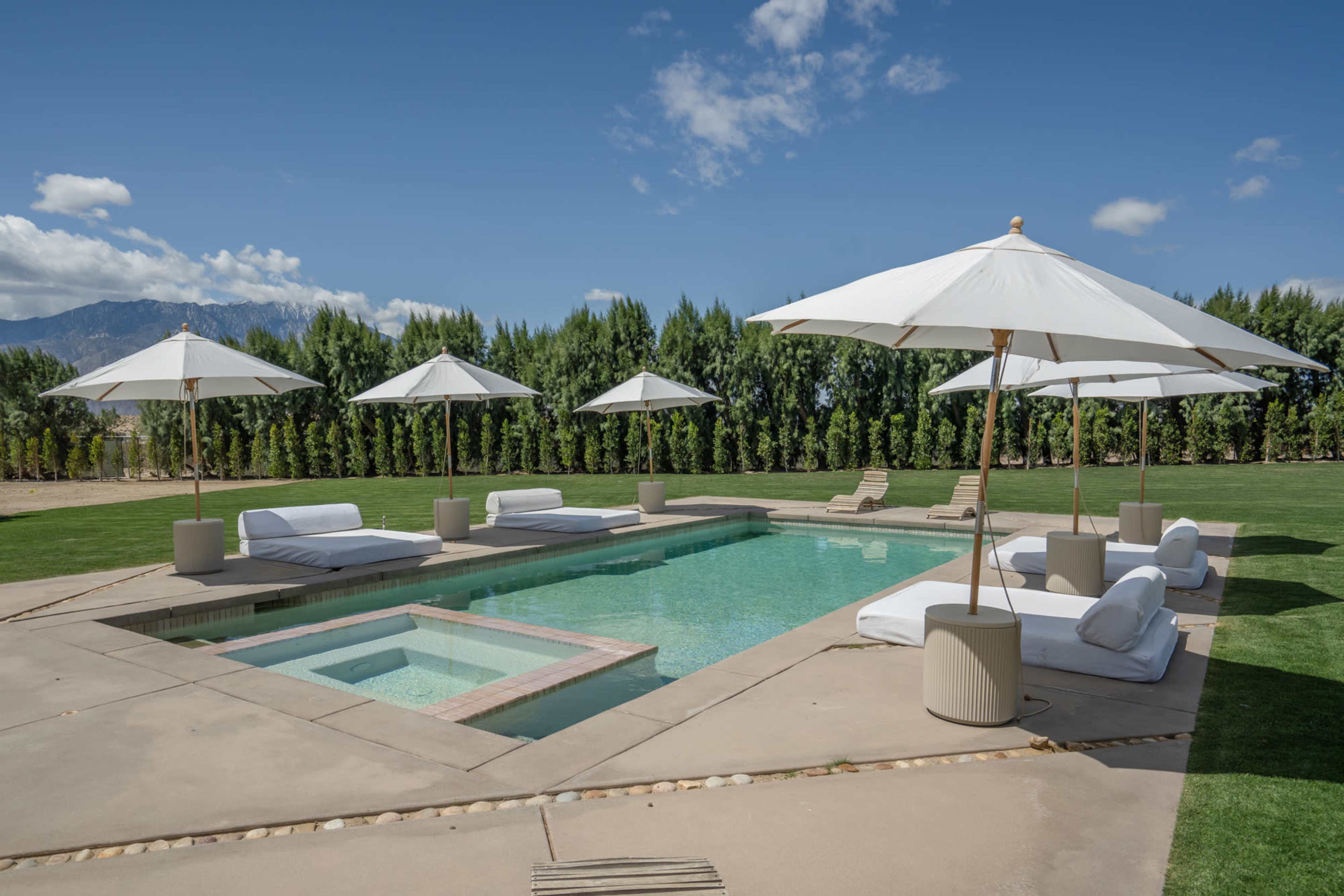 Minimalist Desert Ranch with Pool & Mountain Views on 6.5 Private Acres Image in , Desert Hot Springs, CA