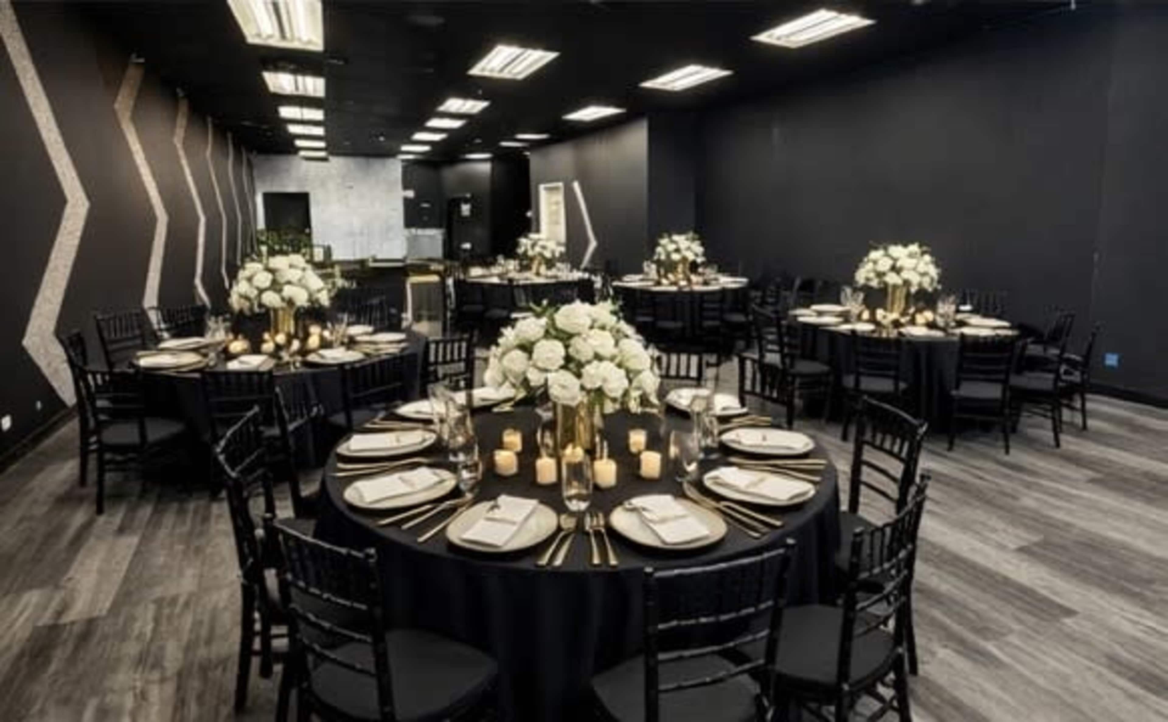 Urban Studio, Modern Black & Silver Event Space, Ideal for Parties, Dinners & Creative Events Image in South Side, Chicago, IL