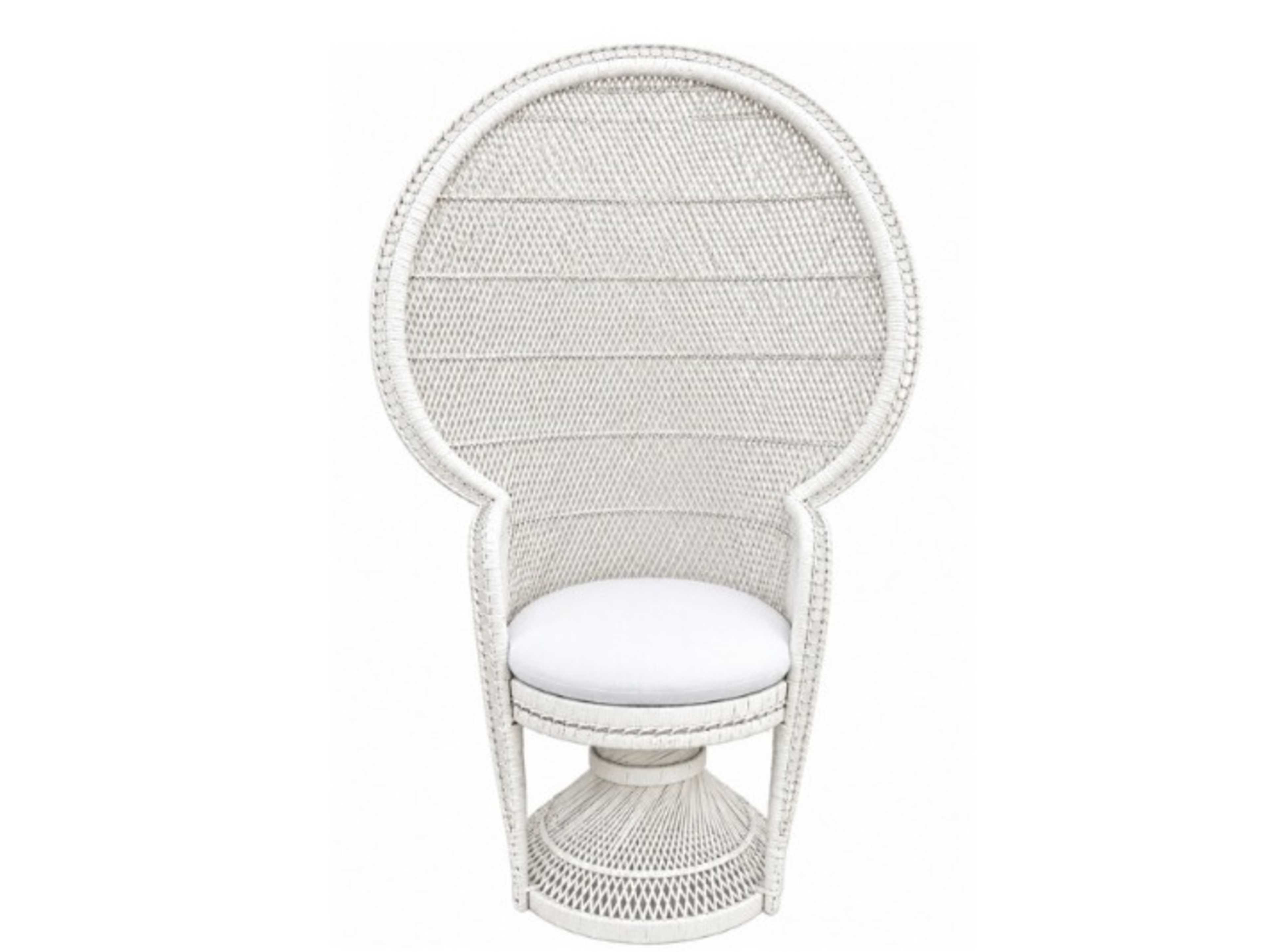 Seating| Peacock Chair white