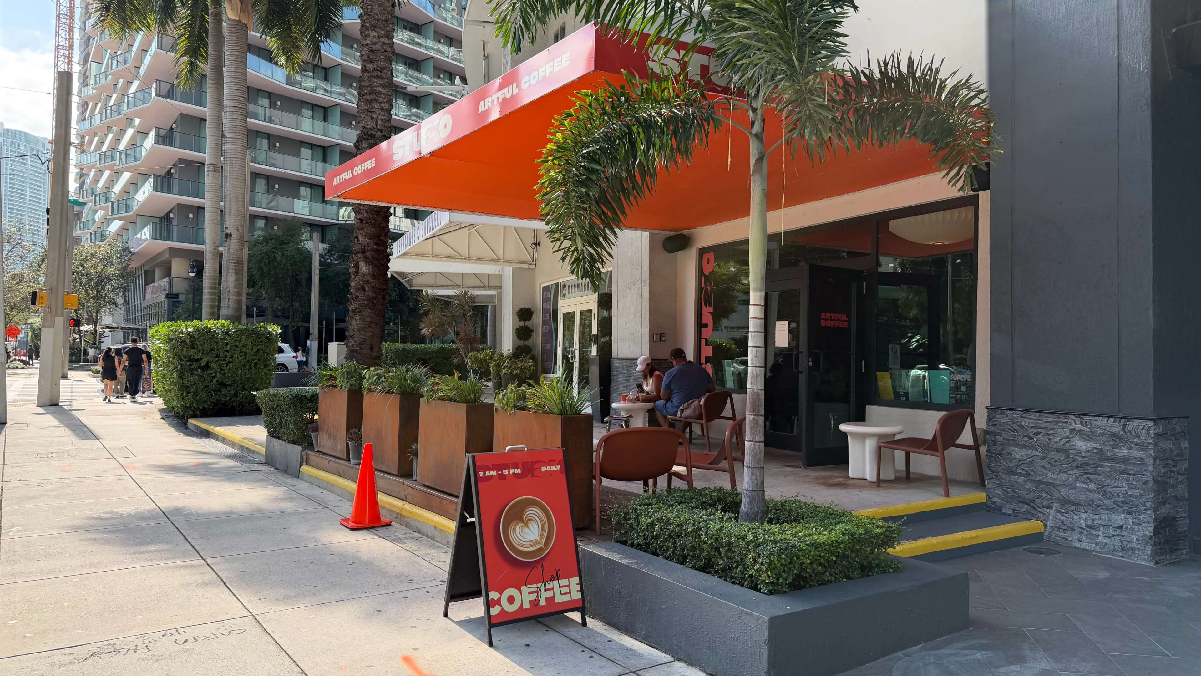 Artful Mid-Century Coffee Shop in Brickell Image in Downtown Miami, Miami, FL