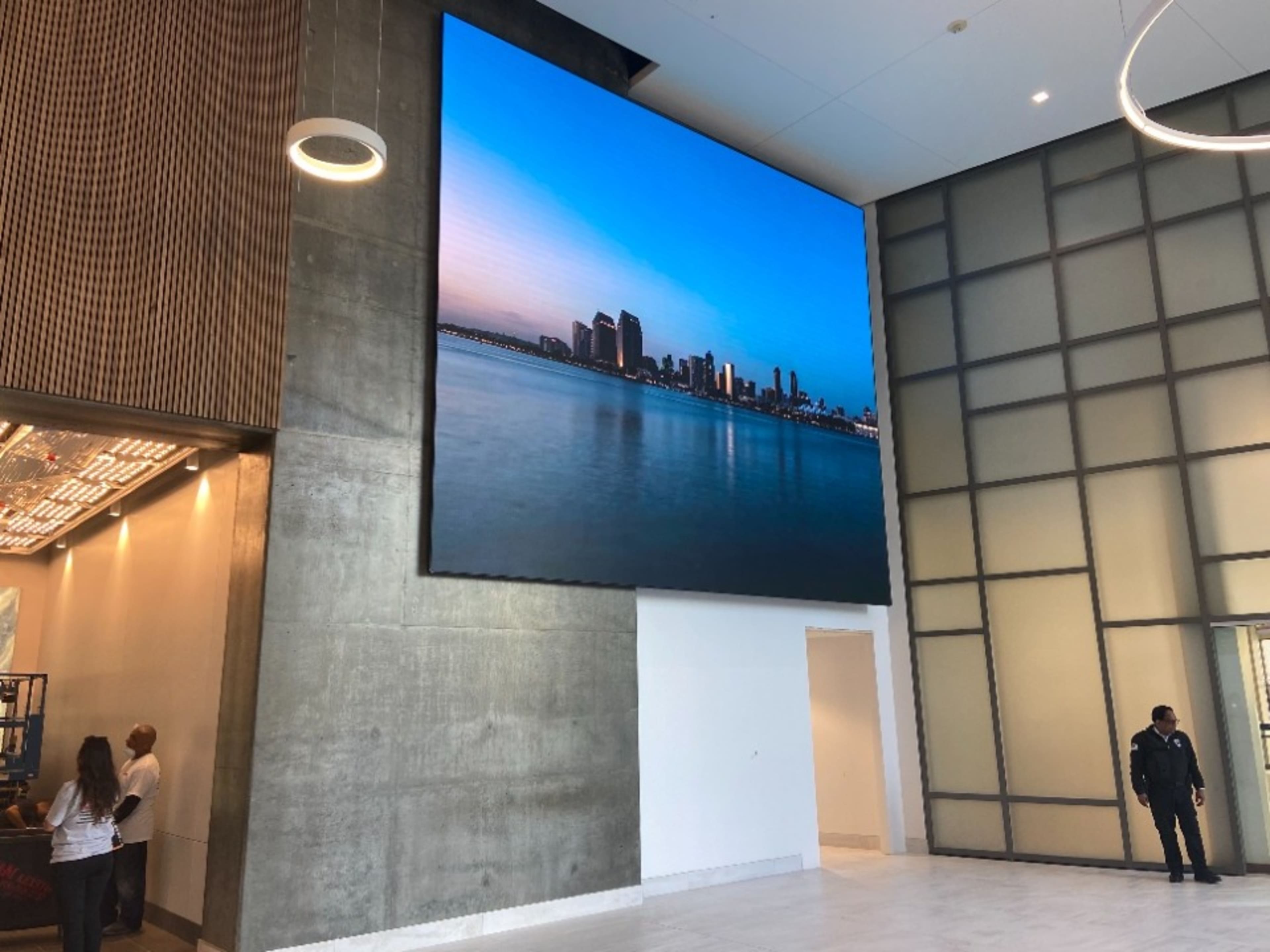 20 x 15 ft LED Lobby Screen  -  Logo 