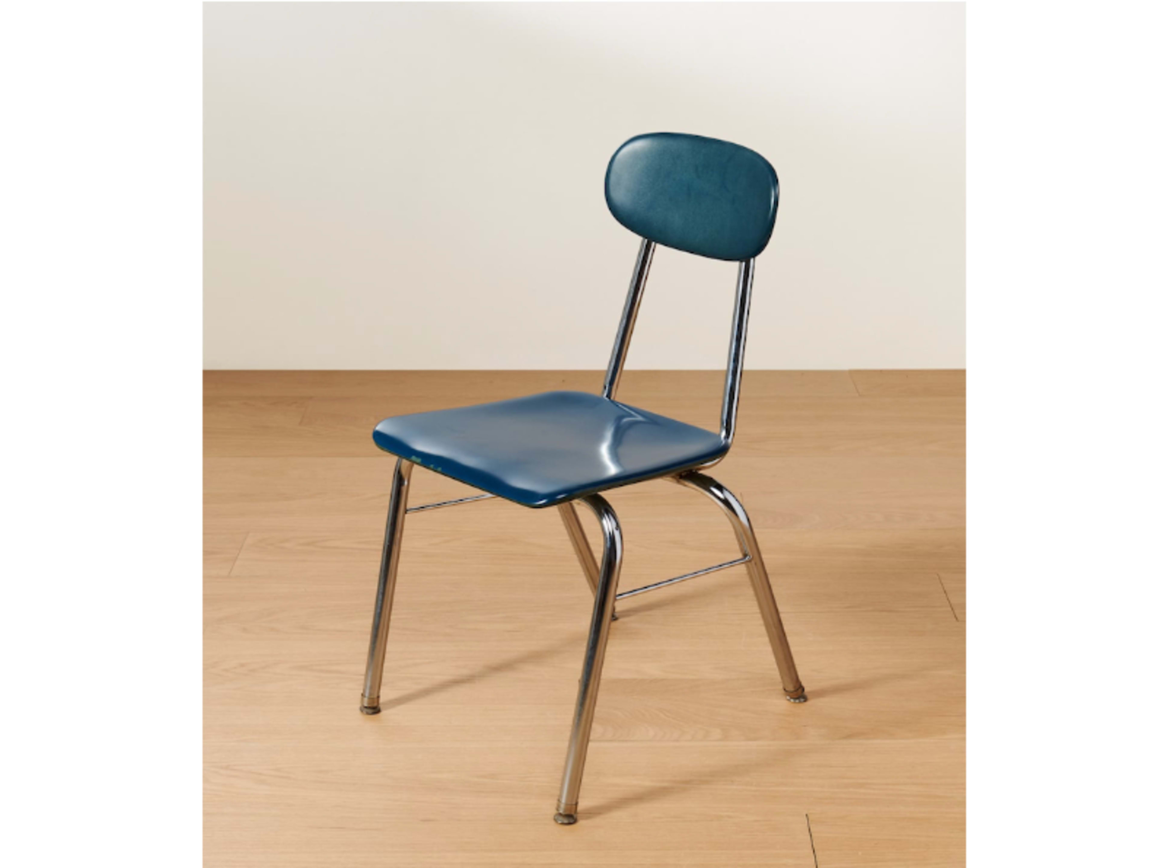 Vintage School Chair (Blue)