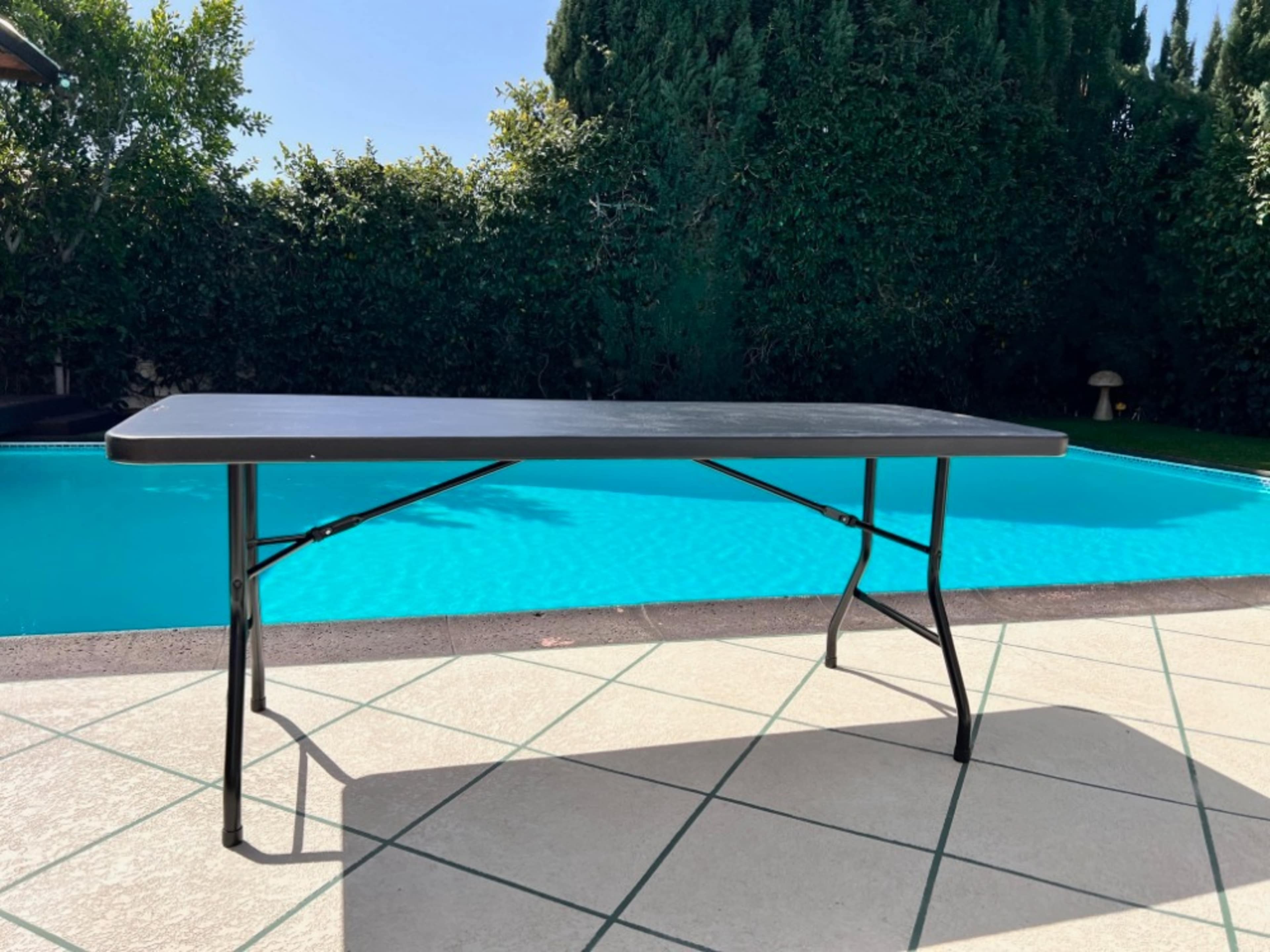  Folding Table, 6' X 30", black
