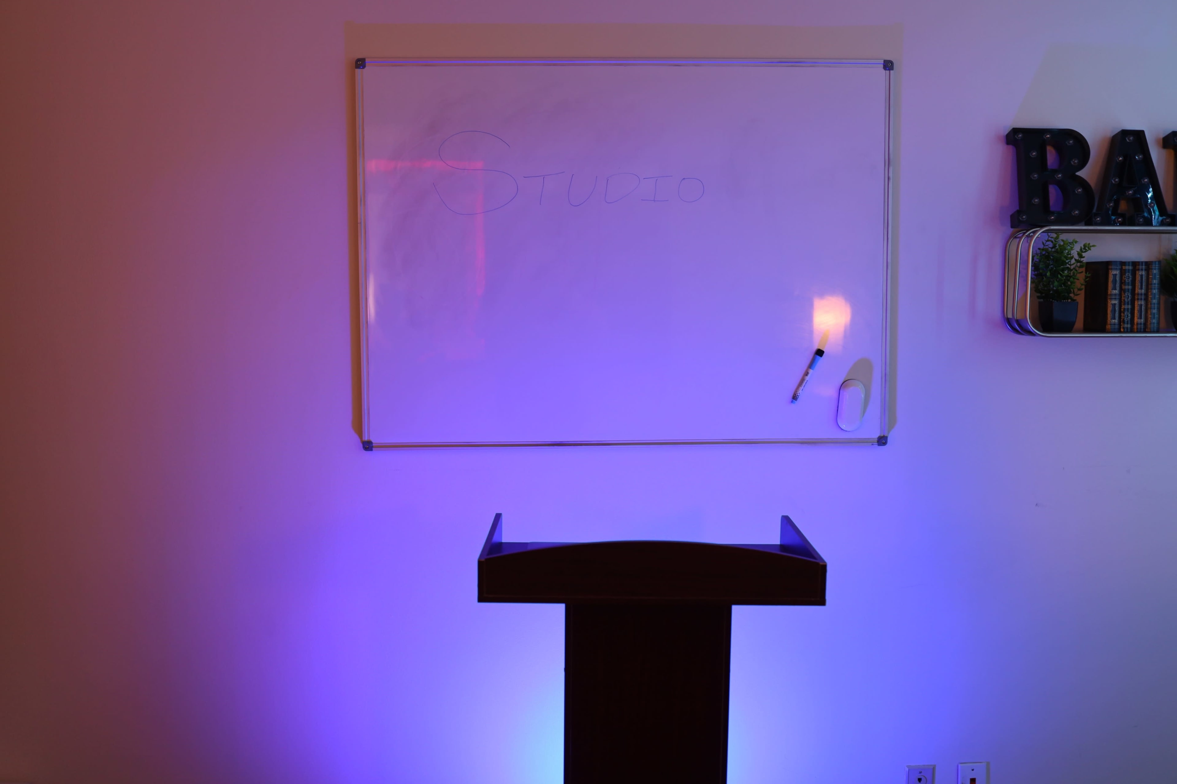 Intimate Podcast Social Media Studio with Dynamic Lighting Image in Woodland Hills, Woodland Hills, CA