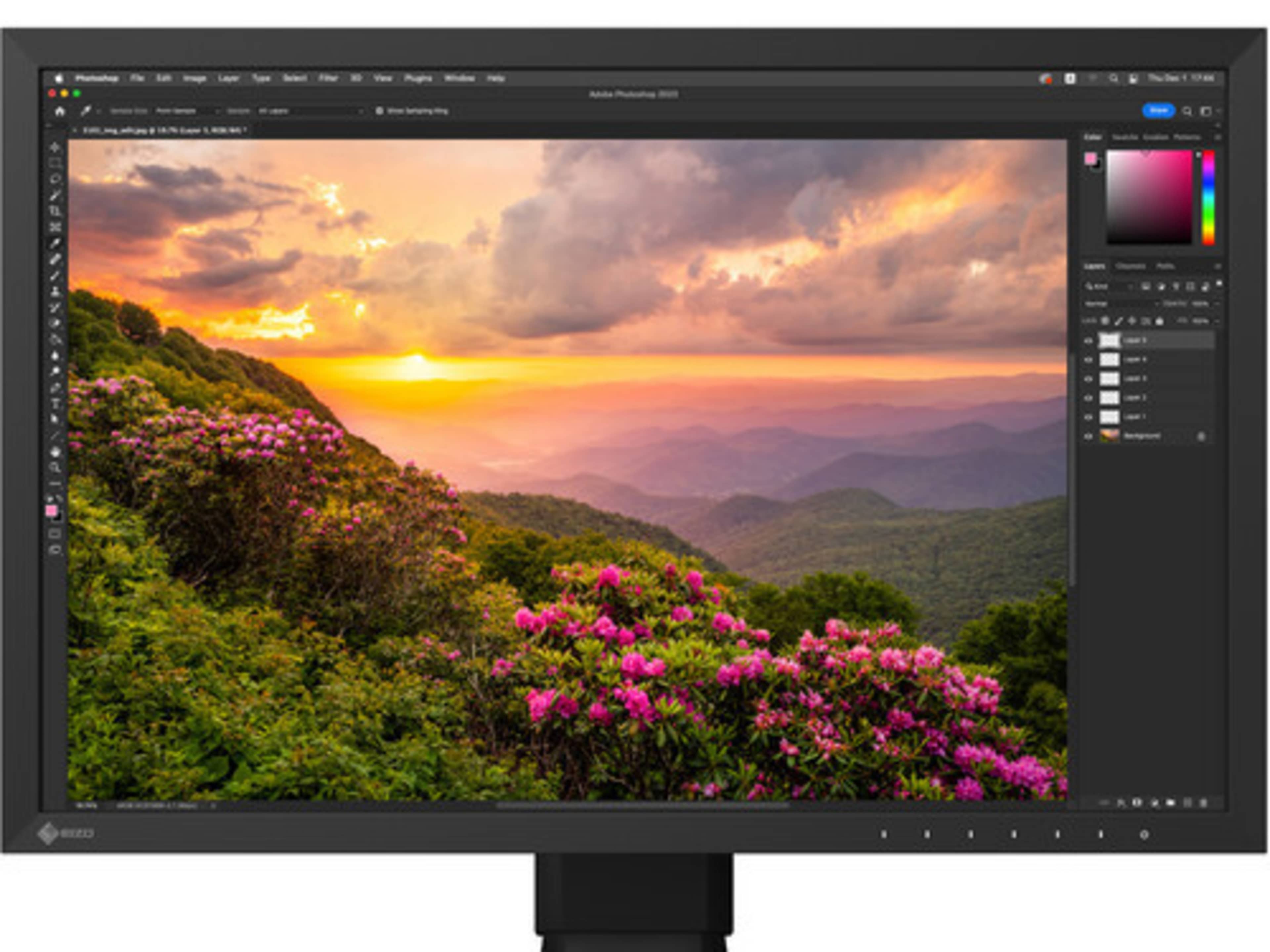 EIZO ColorEdge 27'' Monitor with rolling stand