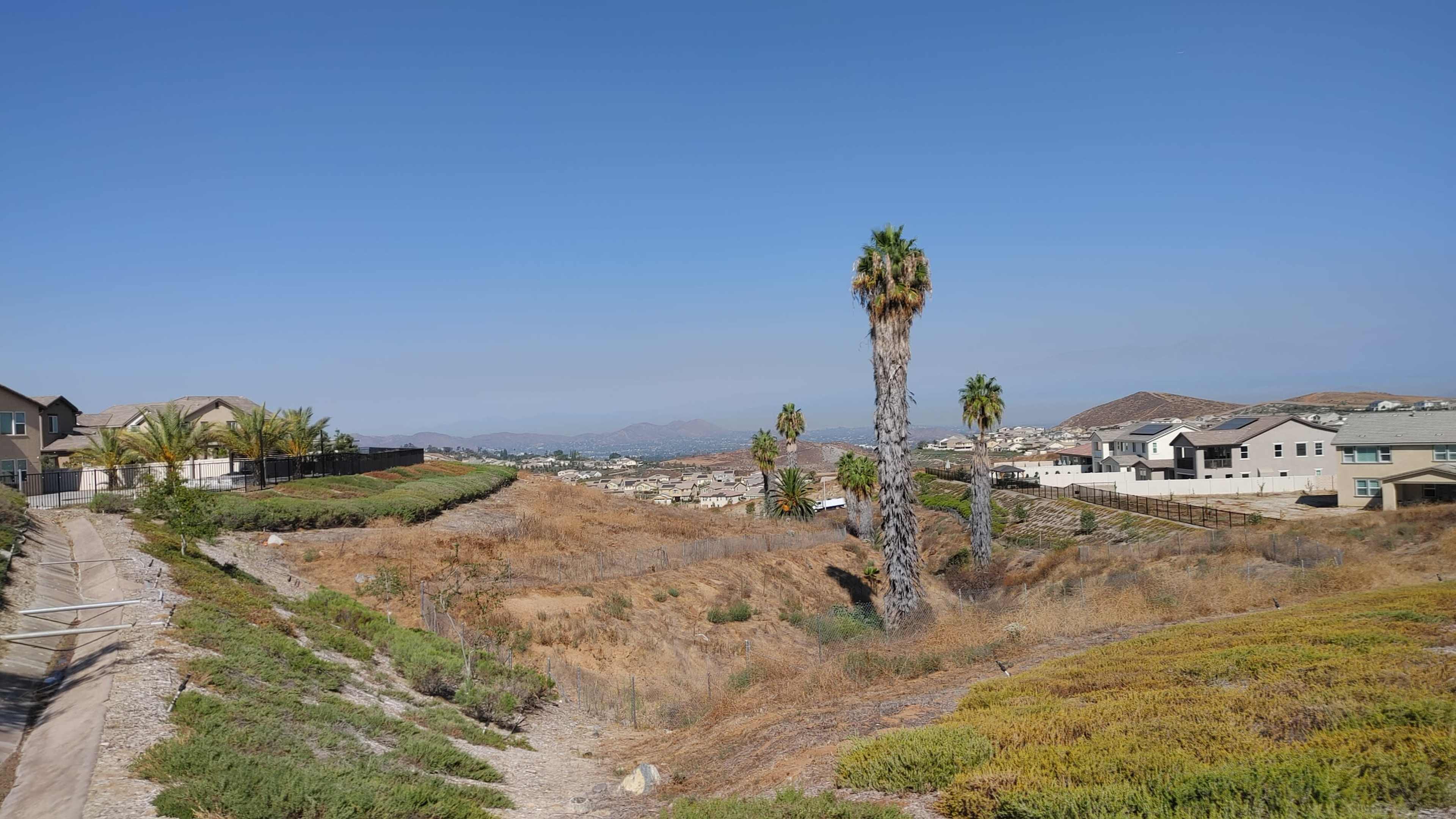 Suburban Farmhouse Style Backyard with Expansive Inland Empire Views Image in , Riverside, CA