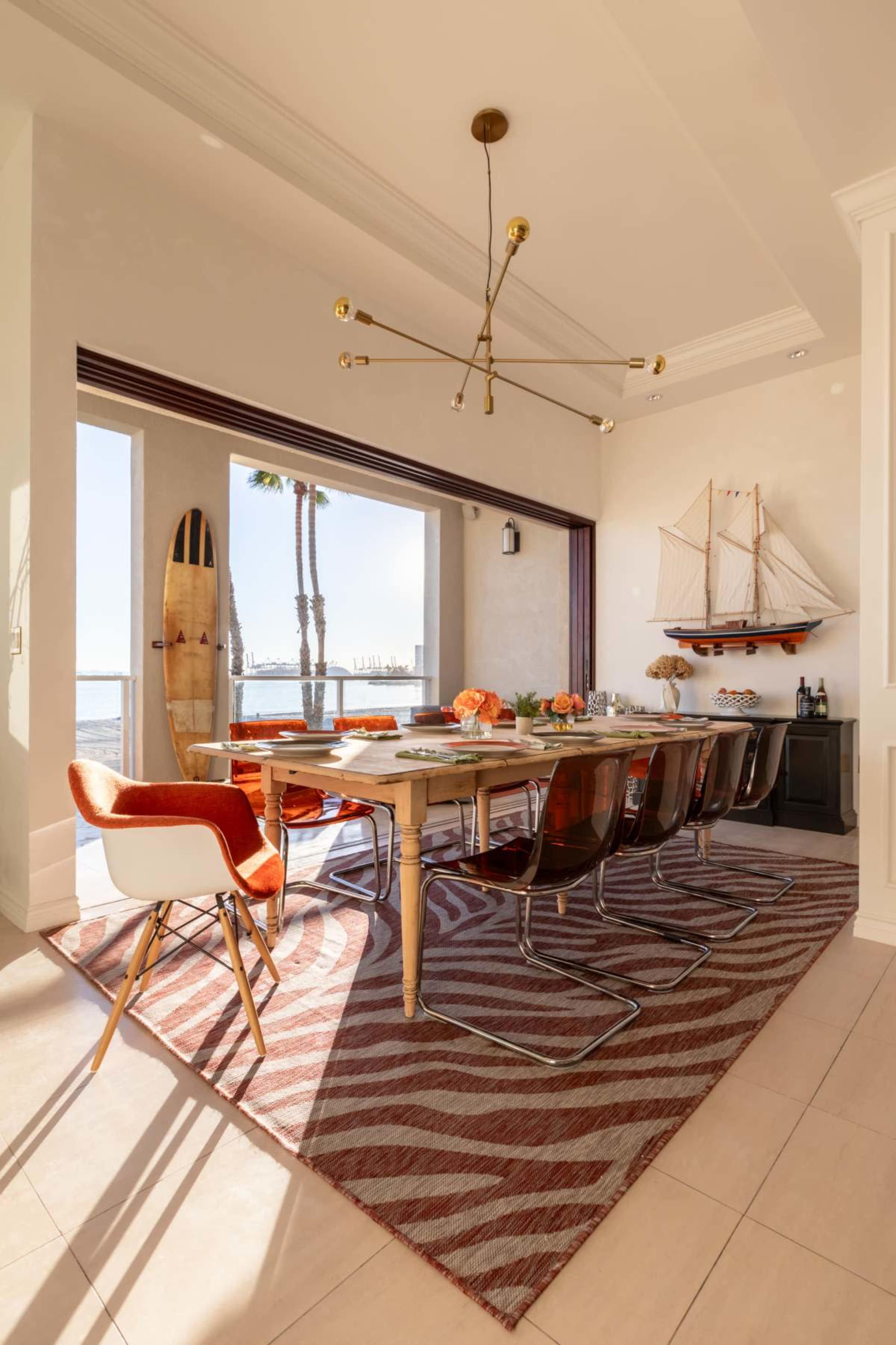 Ocean View Natural Light Coastal Photo & Content House with Pride Lifeguard Tower Views Image in Alamitos Beach, LONG BEACH, CA