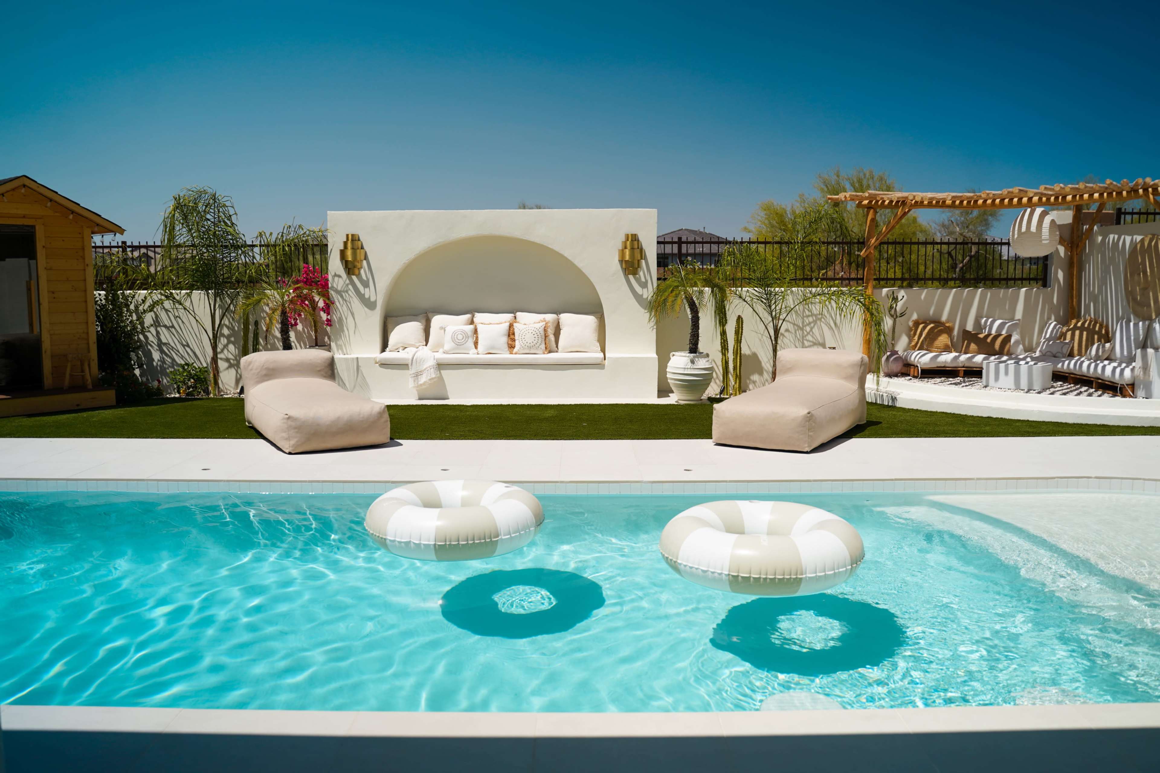 Luxury Private Backyard Oasis with Sauna - Bali Resort Vibes Image in Desert View Village, Phoenix, AZ