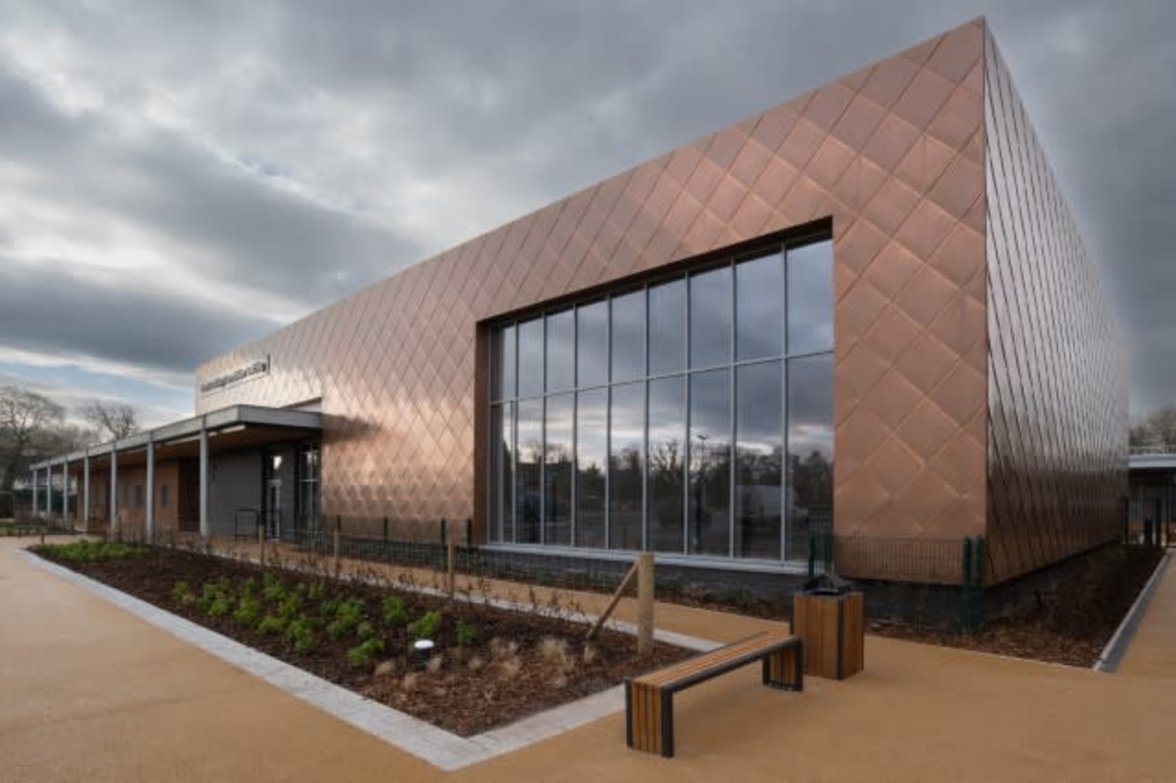 Tranquil Courtyard which sits directly between other rooms. Image in Heald Green, Cheadle Hulme, ENG