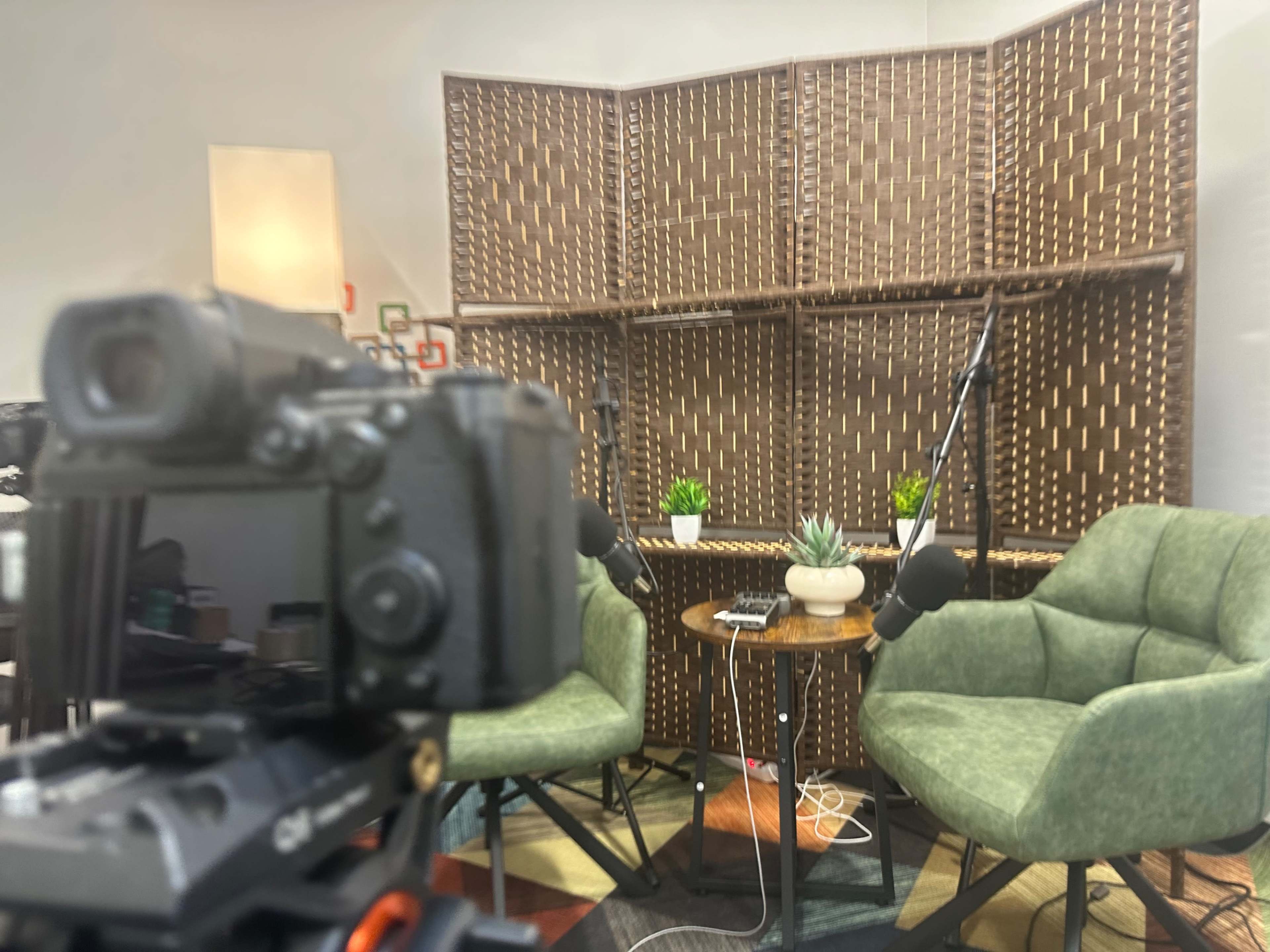 Podcast Recording Image in Central Business District, New Orleans, LA