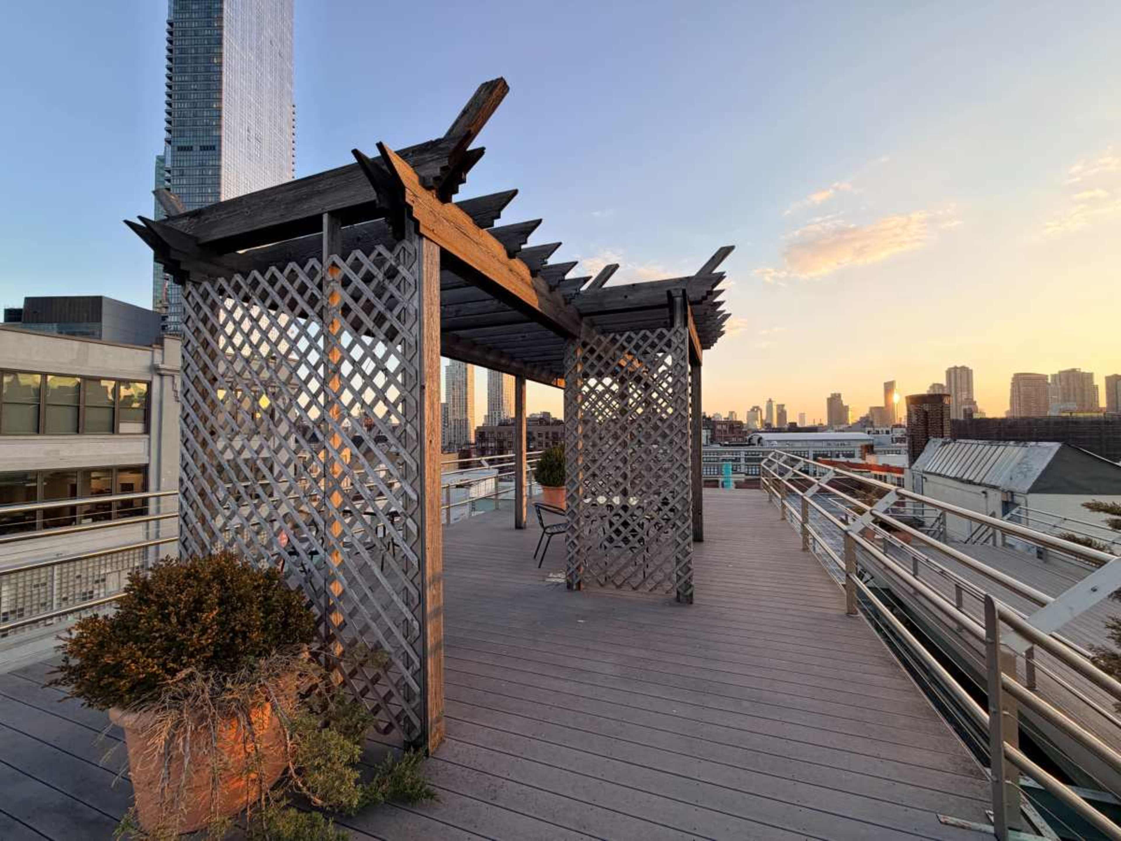 Urban Rooftop with View of NYC Skyline Image in Long Island City, Long Island City, NY
