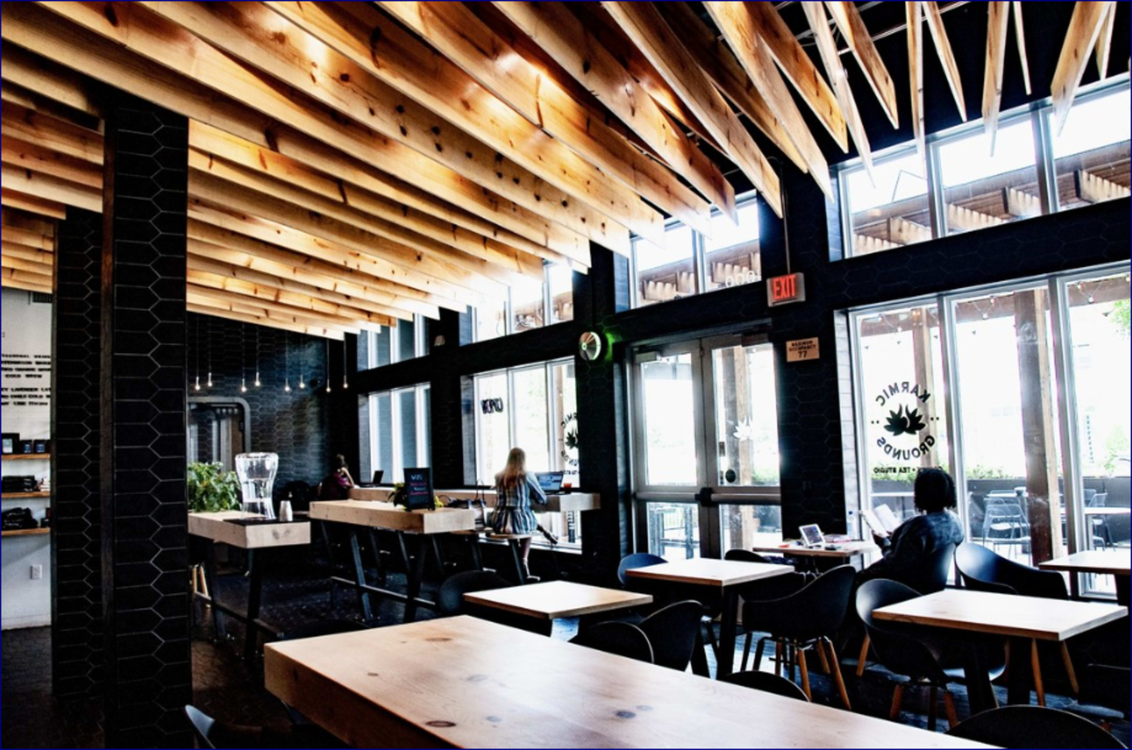 Modern Coffee Studio with Bar and Patio Space Image in George Mixon, FRISCO, TX