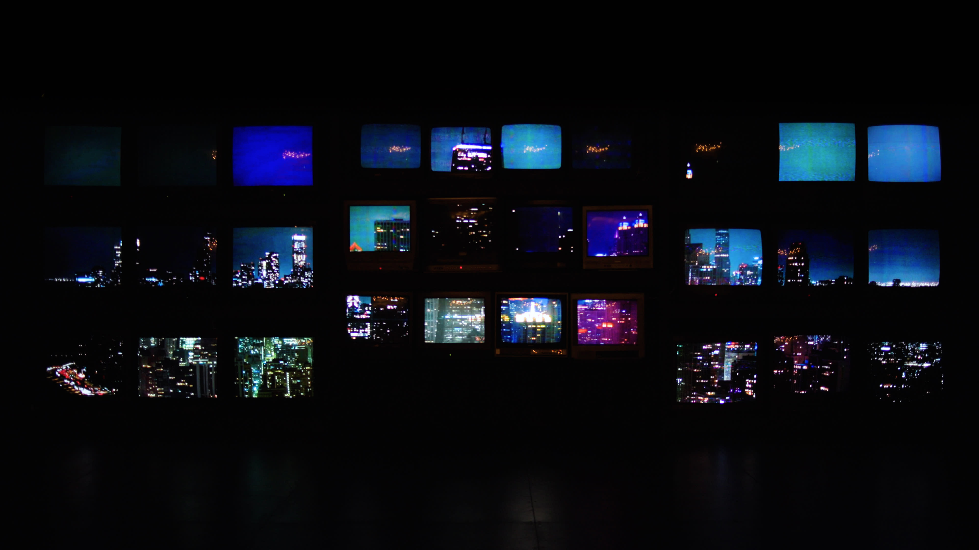 Vintage TV Wall set within Black Box Studio Image in Albany Park, Chicago, IL