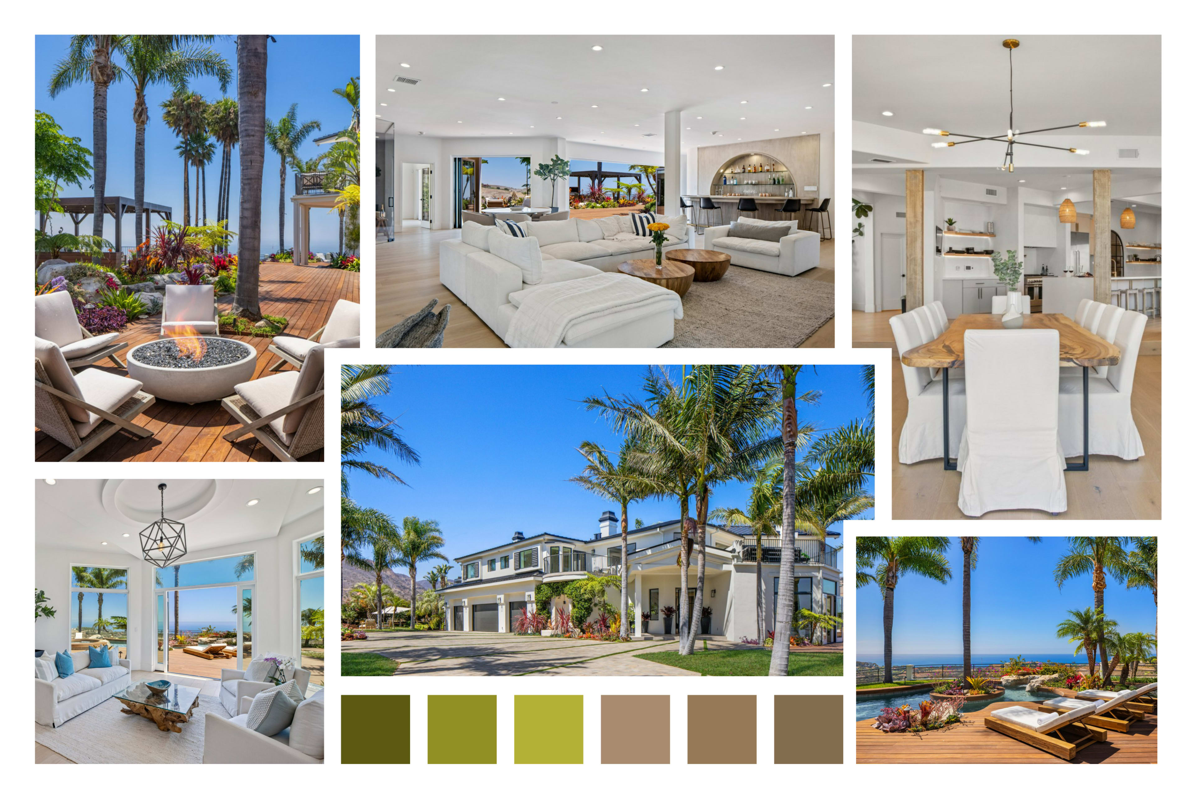 MEDITERRANEAN RESORT VILLA WITH OCEAN VIEWS/PALMS Image in Central Malibu, Malibu, CA