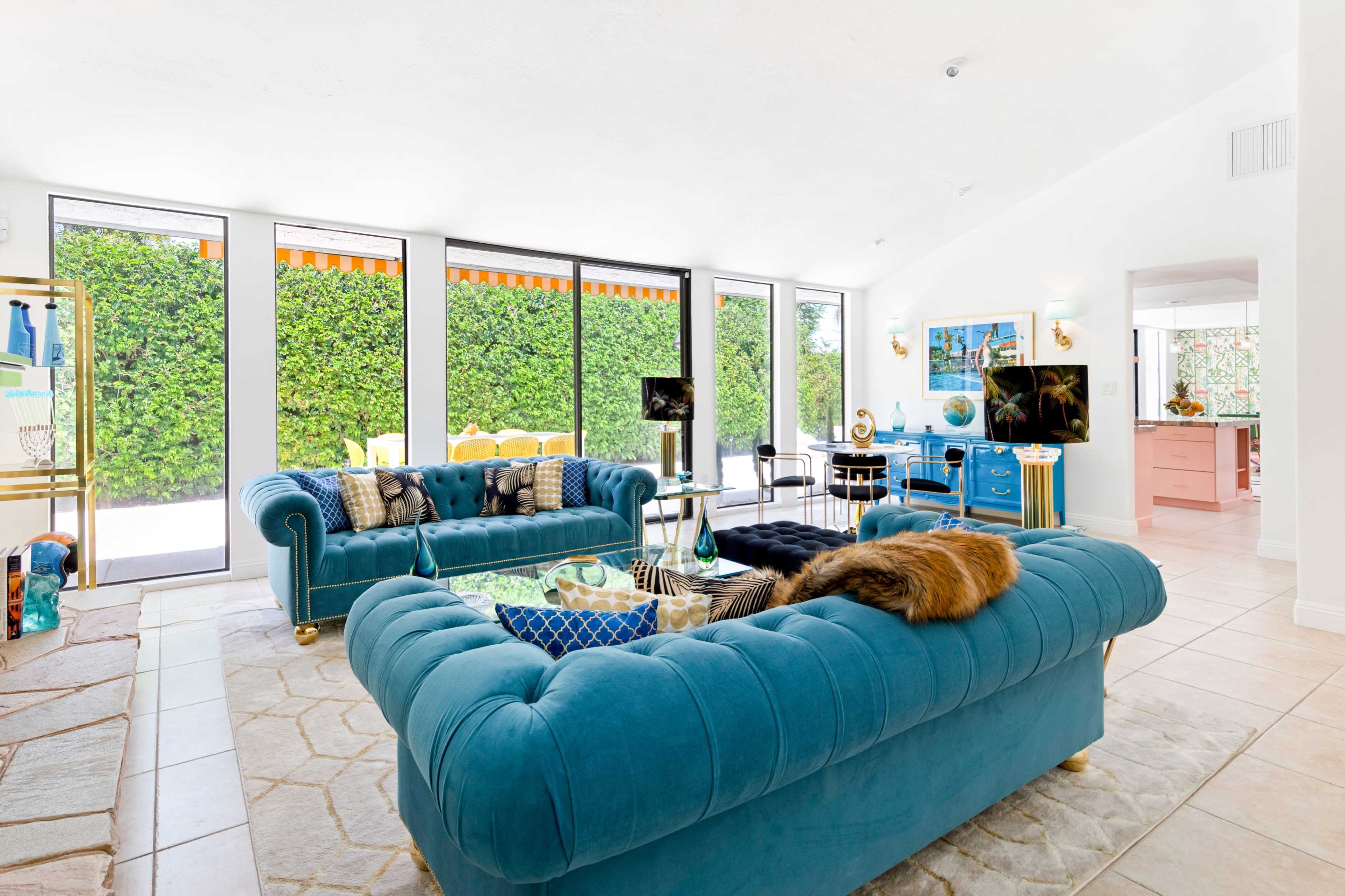 Chateau Palomino: Bright and colorful glam Palm Springs residence Image in , Palm Springs, CA