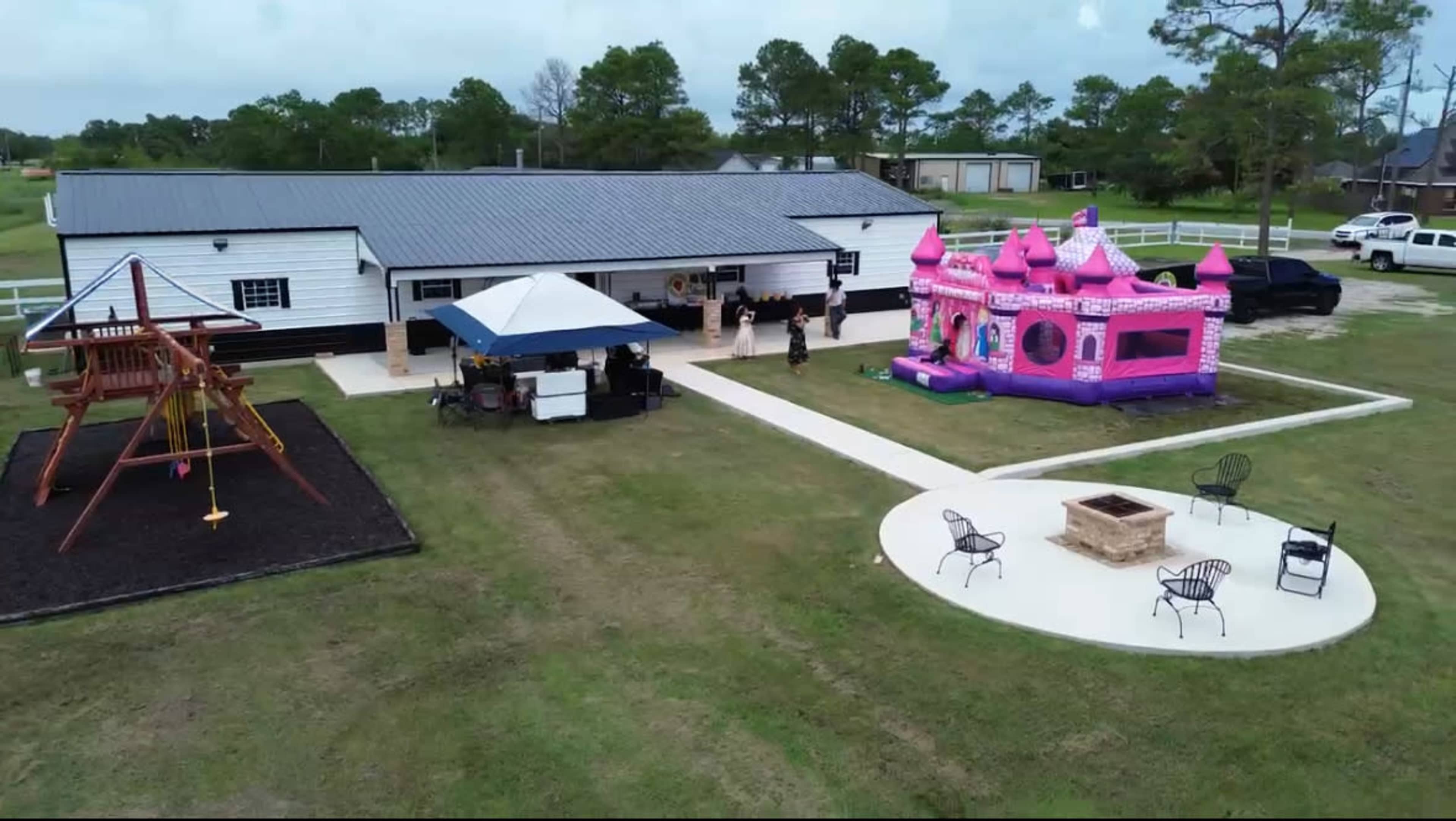 Private fenced property, outdoor space and indoor space available Image in , Santa Fe, TX