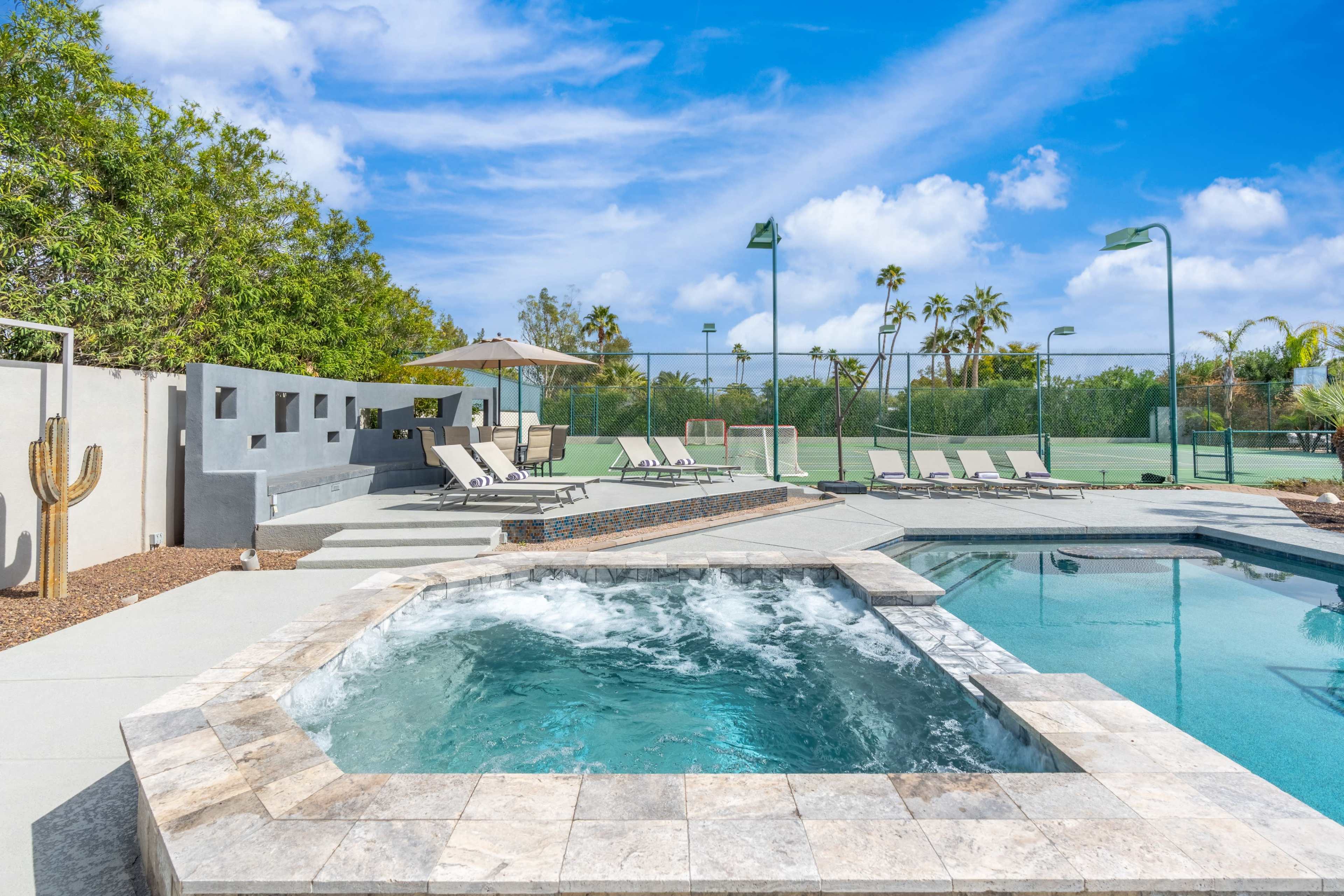 Desert Diamond | Pool | Hot Tub | Tennis | Fire Pit | Casita Suite Image in Paradise Valley Village, Scottsdale, AZ