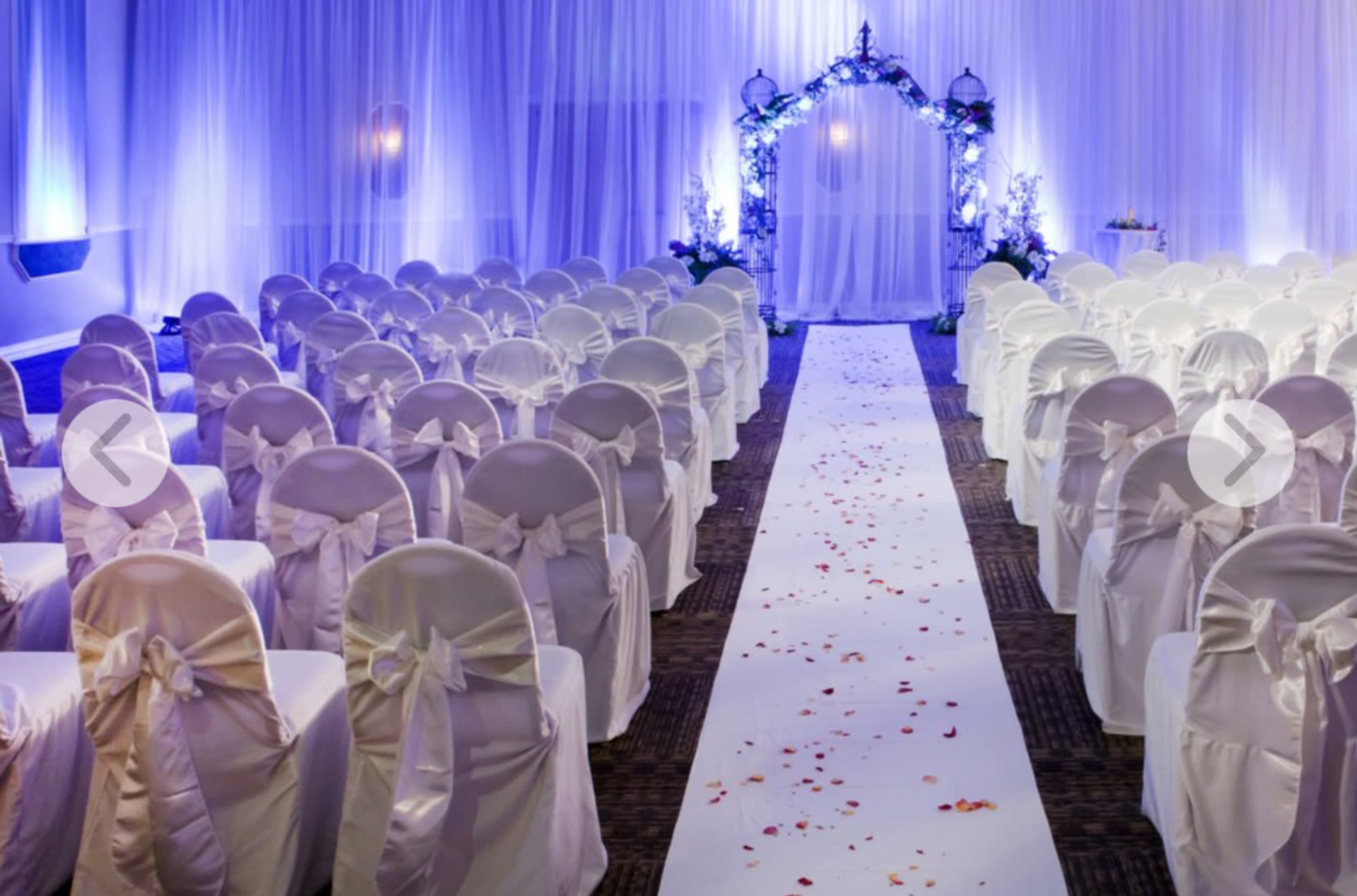 Elegant Aurora Ballroom with Sound System, Big Screen & Bar Host. Image in City Center North, Aurora, CO