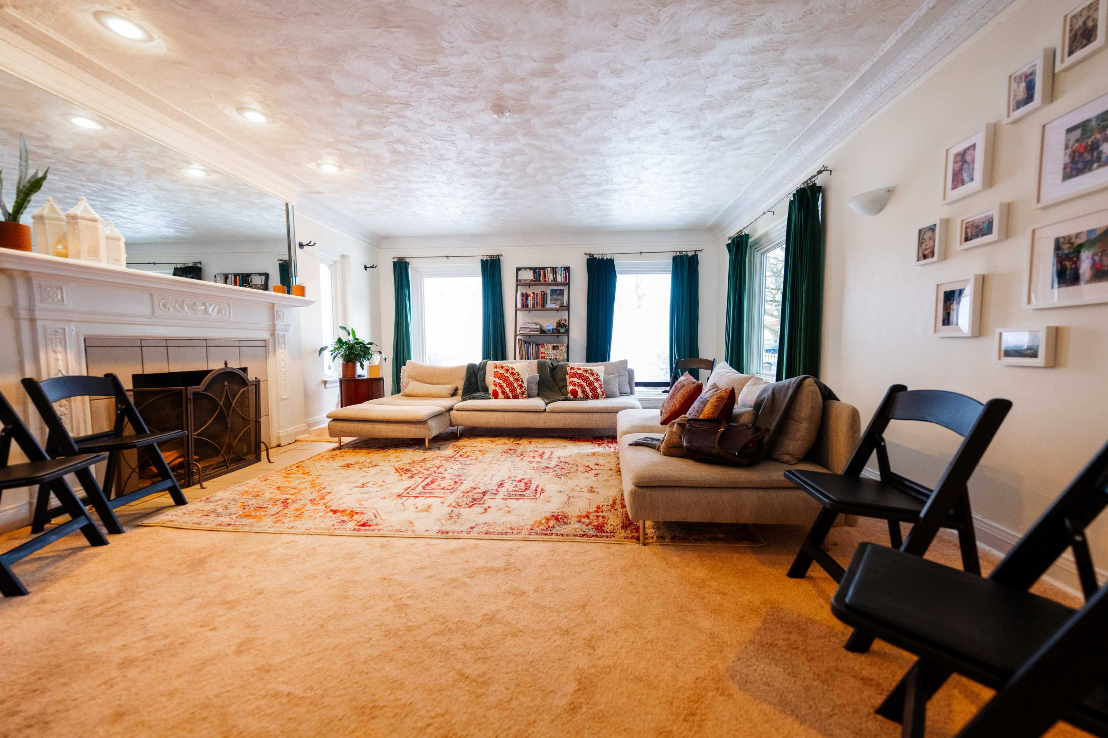 1920s Urban Home with Lush Plants & Global Textiles Image in North Lasalle, Detroit, MI